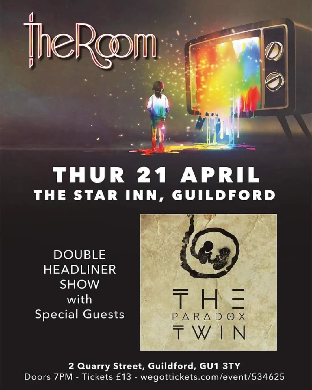 Do you live near Guildford?

Do you want to see some quality progressive rock?

If so, there are probably lots of excellent gigs happening in the area. 

On the other hand, if you you want to see one of MY bands, I guess you could come to this...