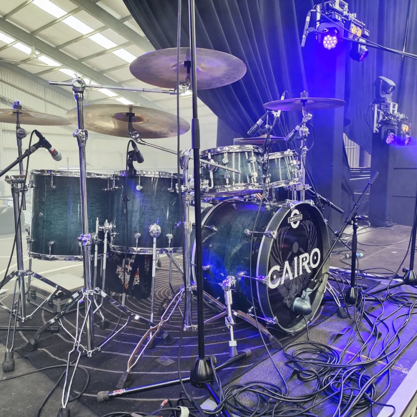 Ready to hit the main stage @cambridgerockfestival ! @cambridgedrumco kit looking INCREDIBLE!