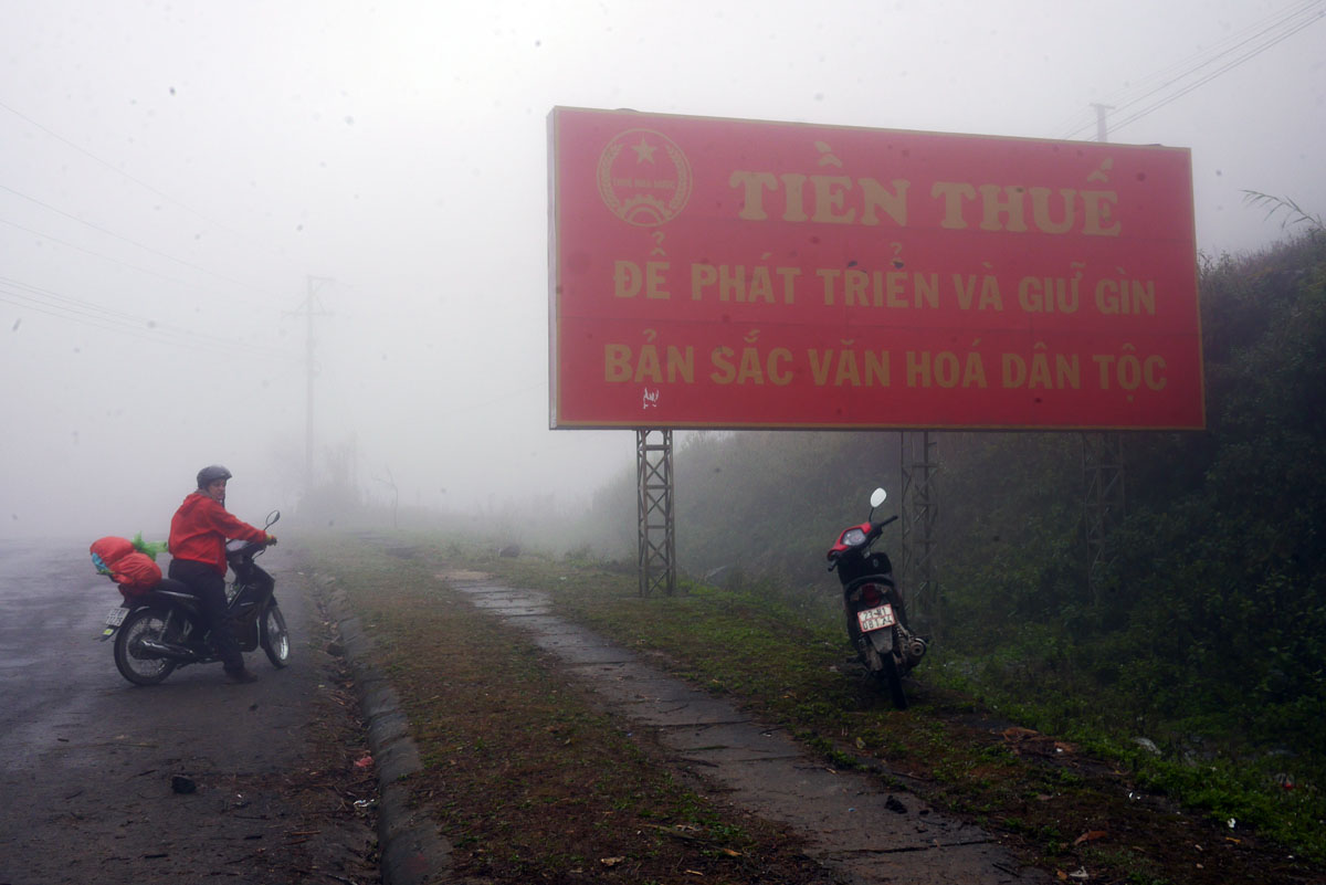 Neblina e umidade na estrada
