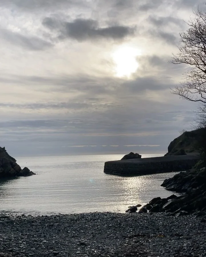 Visit to a disused limestone quarry - the sea still continues to break off pieces of stone from the cliffs like an echo in time. The limestone was formed over 400 million years ago on the seabed and then forced up into cliffs. This limestone is an in