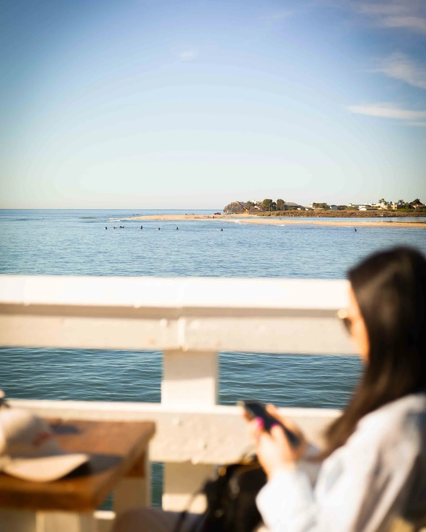 Last week: Watching the surfers in Malibu with @ah_yee_lah