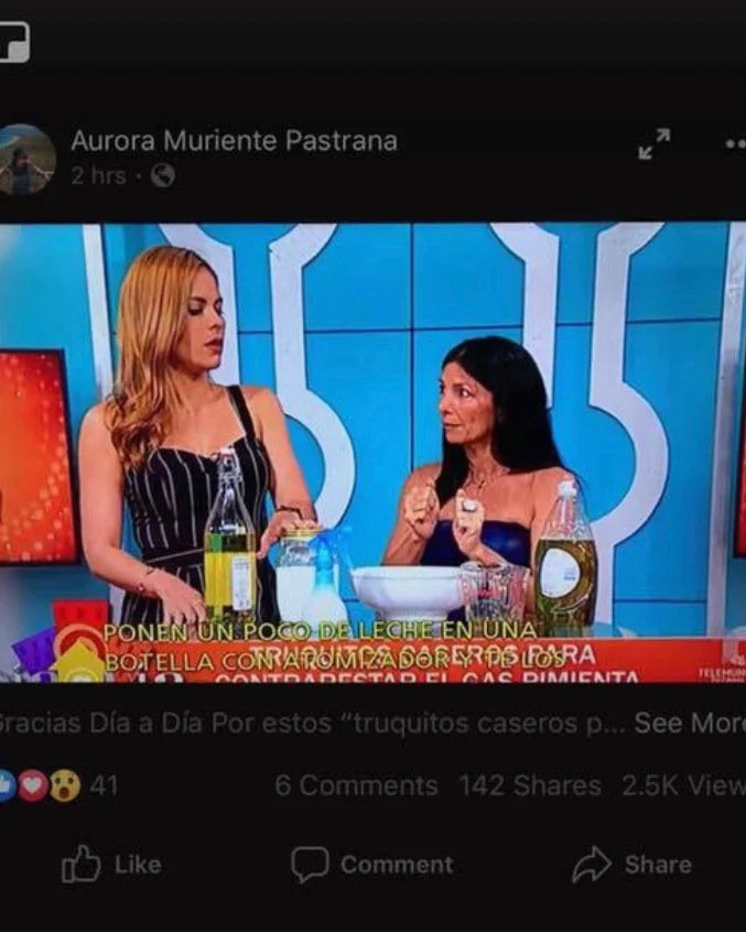 Foto tomada del Instagram de Aurora Muriente