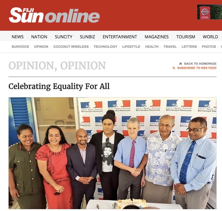 Text of the French Ambassador to Fiji Michel Djokovic's speech during the International Day Against Homophobia and Transphobia (IDAHOT) commemorated at his residence in Suva, Fiji. Click here to read full text.