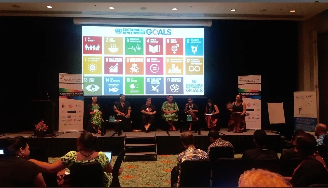 Plenary 2: Leave No One Behind: The SDGs and Interlinkages with LGBTQI Rights and SOGIESC. The Pacific LGBTQI Roadmap to 2030. Moderated by @ SuliqueWaqa of @ HKhameleon at the 2nd Pacific Human Rights Conference, Sofitel Resort & Spa - Nadi, FIJI