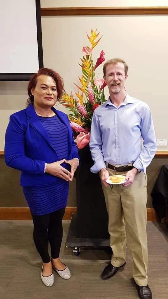 Haus of Khameleon Dr. Leli Darling with UN Special Rapporteur on Human Rights and Environment