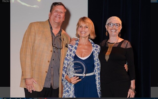 2018 Hoofer Award, with Tony Waag and Brenda Bufalino