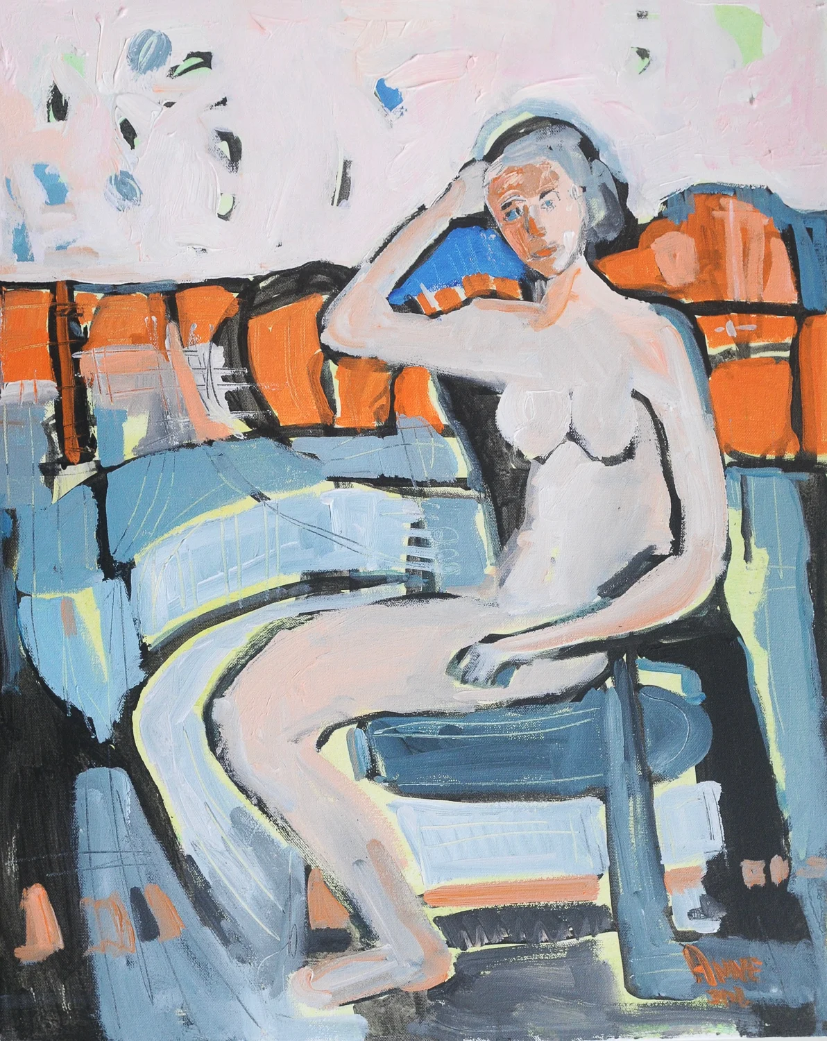 Seated Figure | Oil on Canvas
