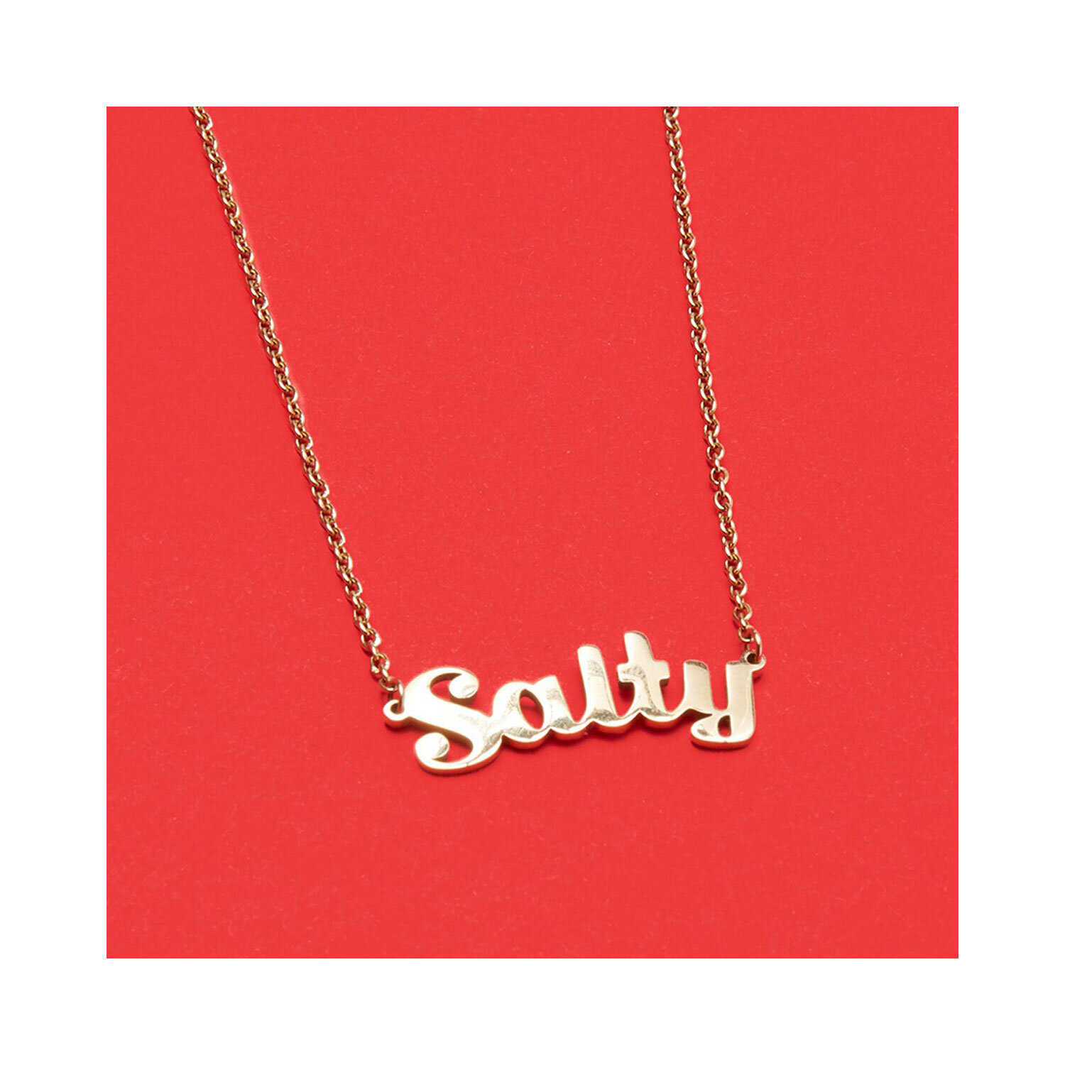 Name Plate Necklace by Salty