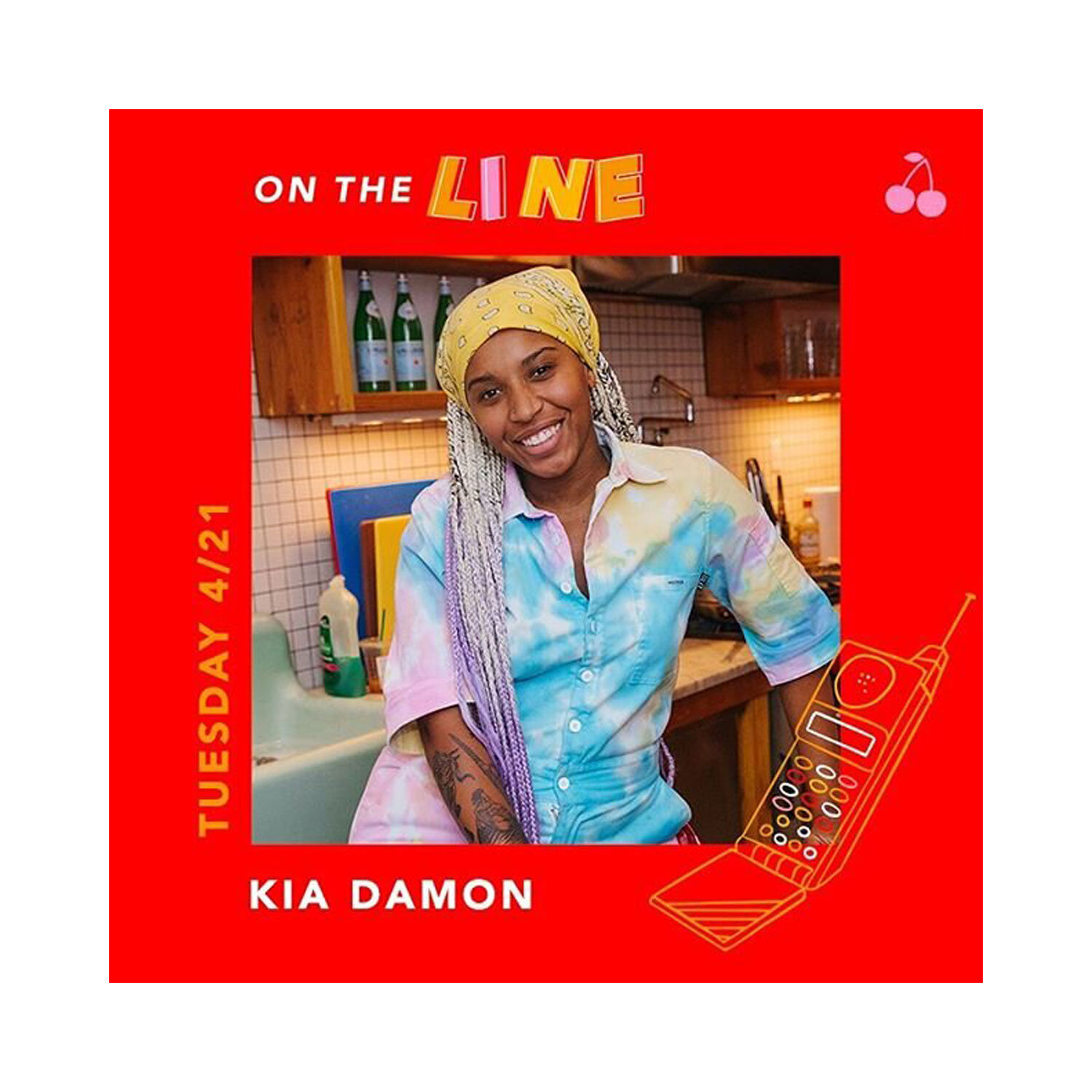 On the Line with Kia Damon on Cherry Bombe’s IG Live