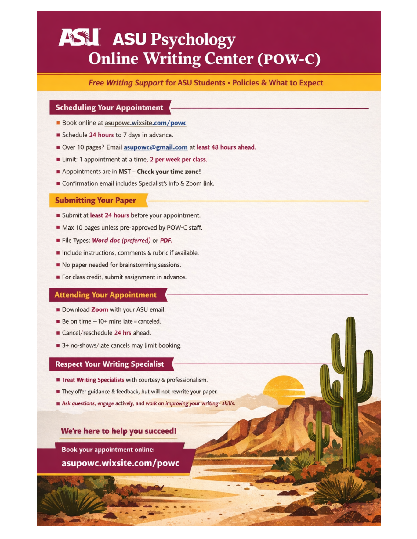 Informational Flyer of POW-C