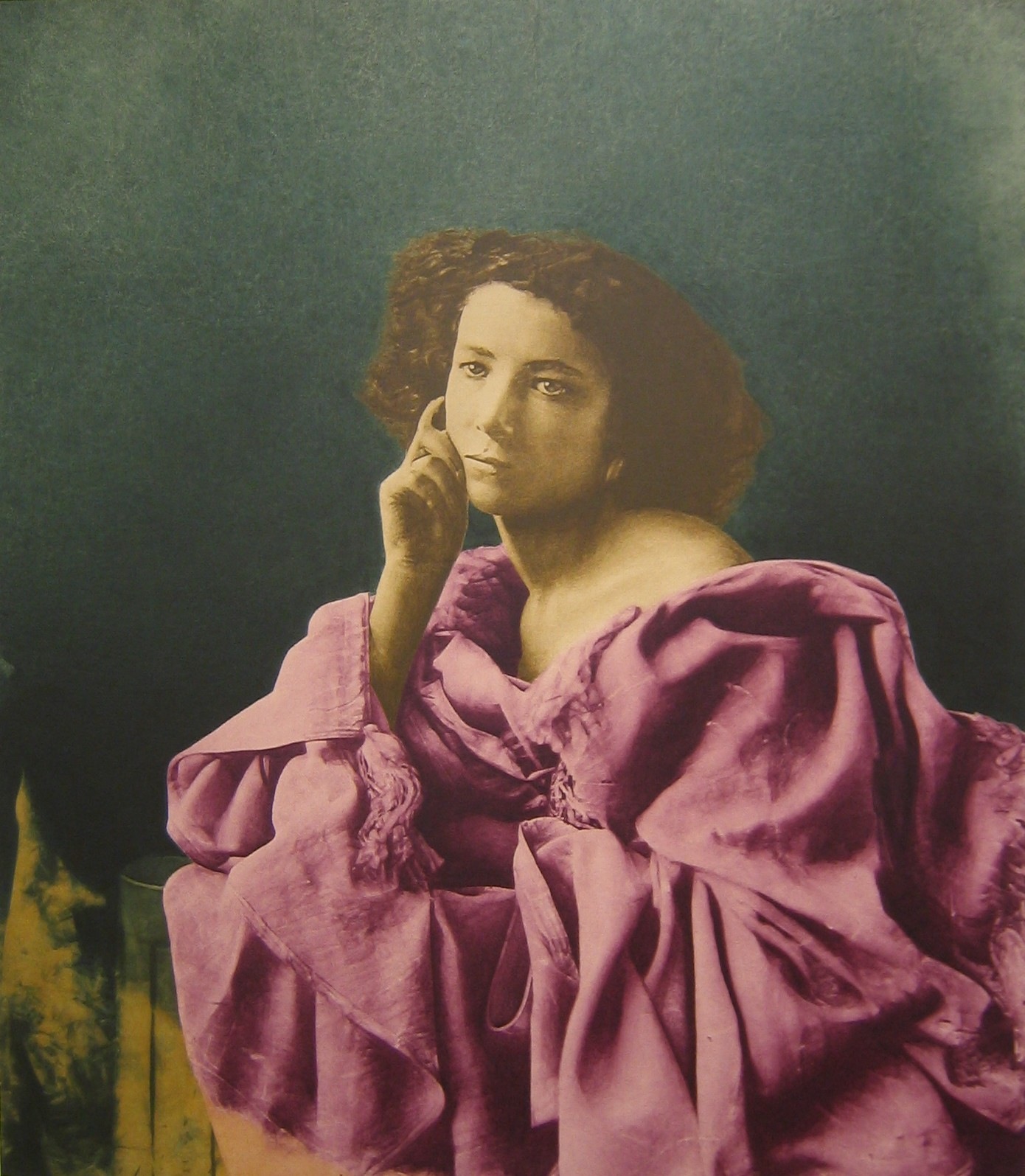   after Nadar, 1864 (Sarah Bernhardt)   55 x 48, acrylic on canvas, 2004 