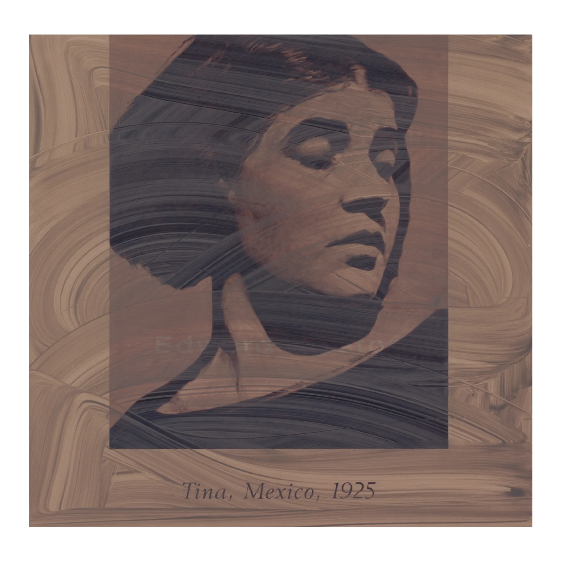 The Disingenuous Document (after Weston, 1925 / Tina, Mexico) 30x30, acrylic on MDF, 1995