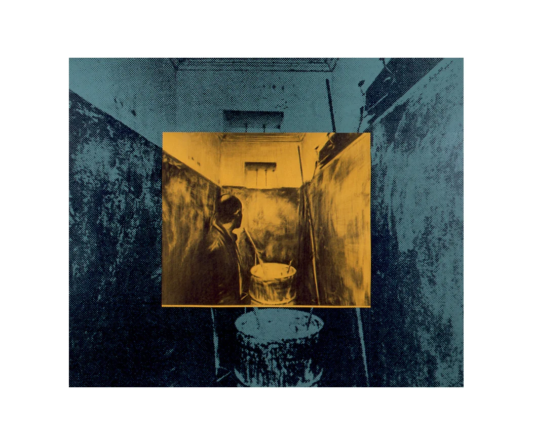 a room in Argentina 25x29.25, charcoal on paper/mixed media, 1988