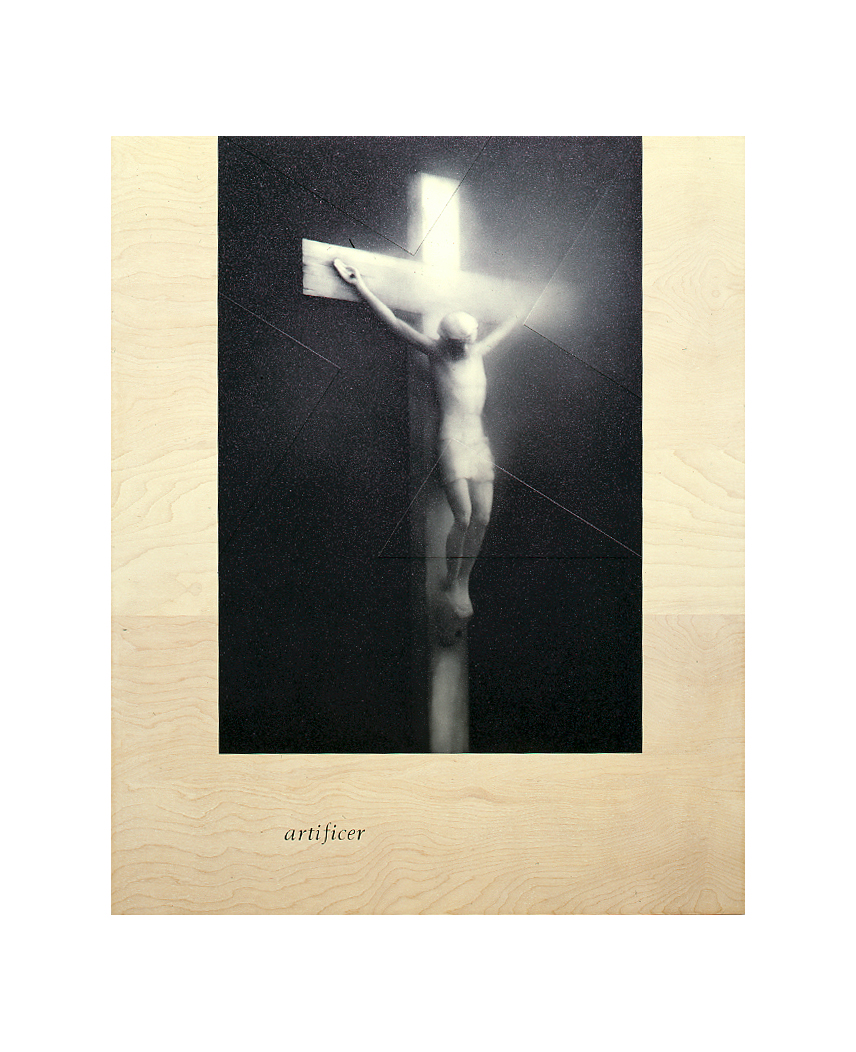   Artificer (after Serrano, 1987 / Piss Christ)   48 x 39 1/2, acrylic on birch plywood, 1991 