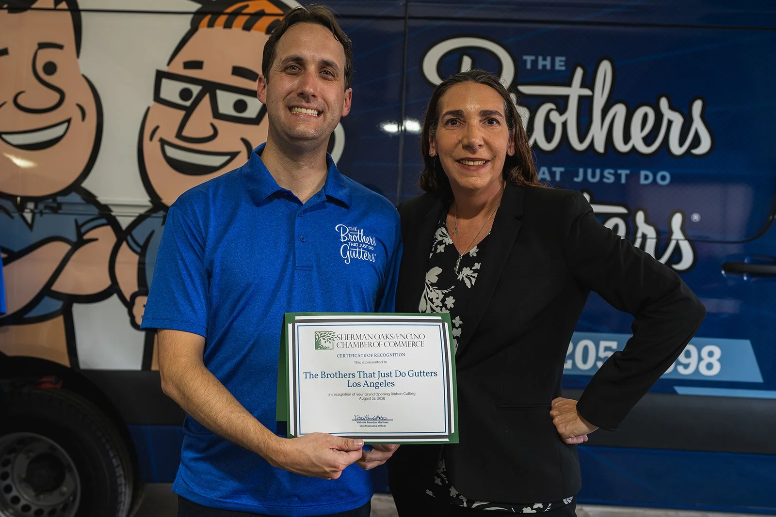 The Brothers That Just Do Gutters Ribbon Cutting Van Nuys CA