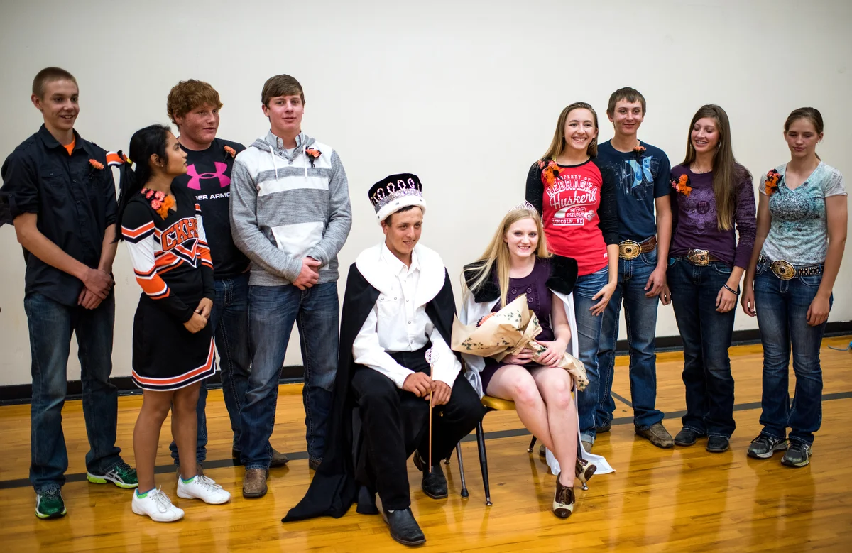 Walker Wolff, the homecoming king, is the only boy in the high school who doesn't play football.