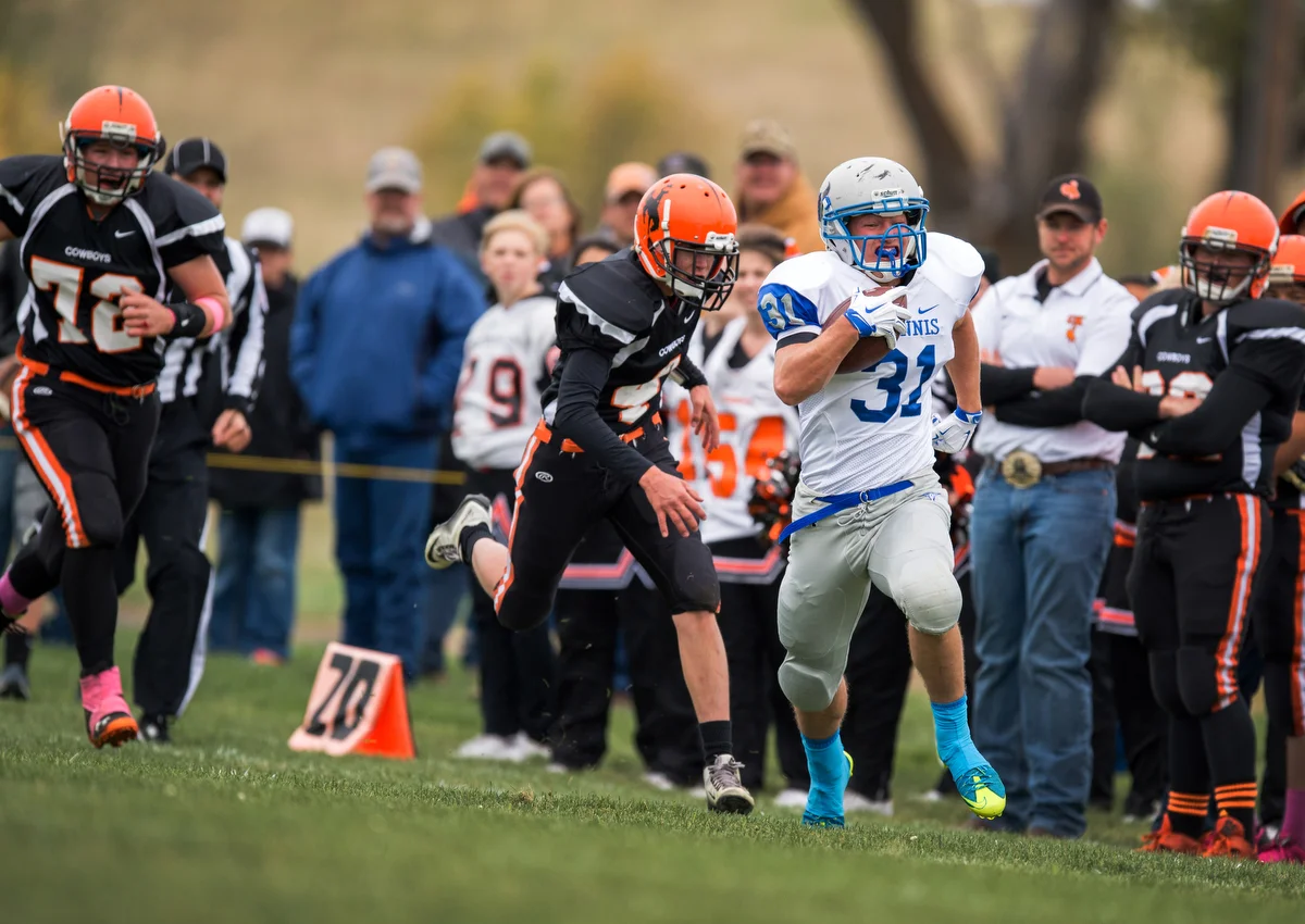 Hyannis was a tough opponent, thanks to Haney. The first two times he touched the ball, he scored. The quarterback finished with six touchdowns and 386 yards rushing on just 10 carries.