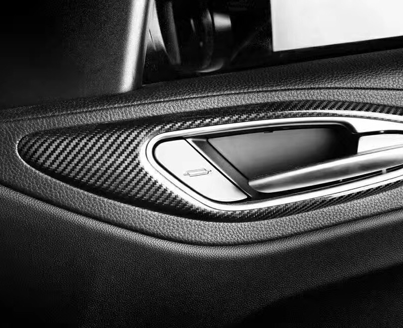 Für Giulia 2017 ABS Kohlefaser Innenraum Mittelkonsole Gangschaltung  Verkleidung Auto Zubehör für Linkslenker