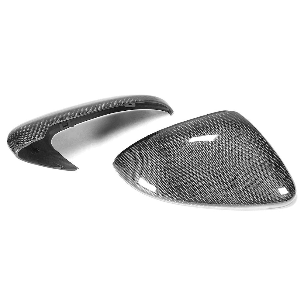 MK7 Carbon Fiber Mirror Caps — Carbon🔌Cartel