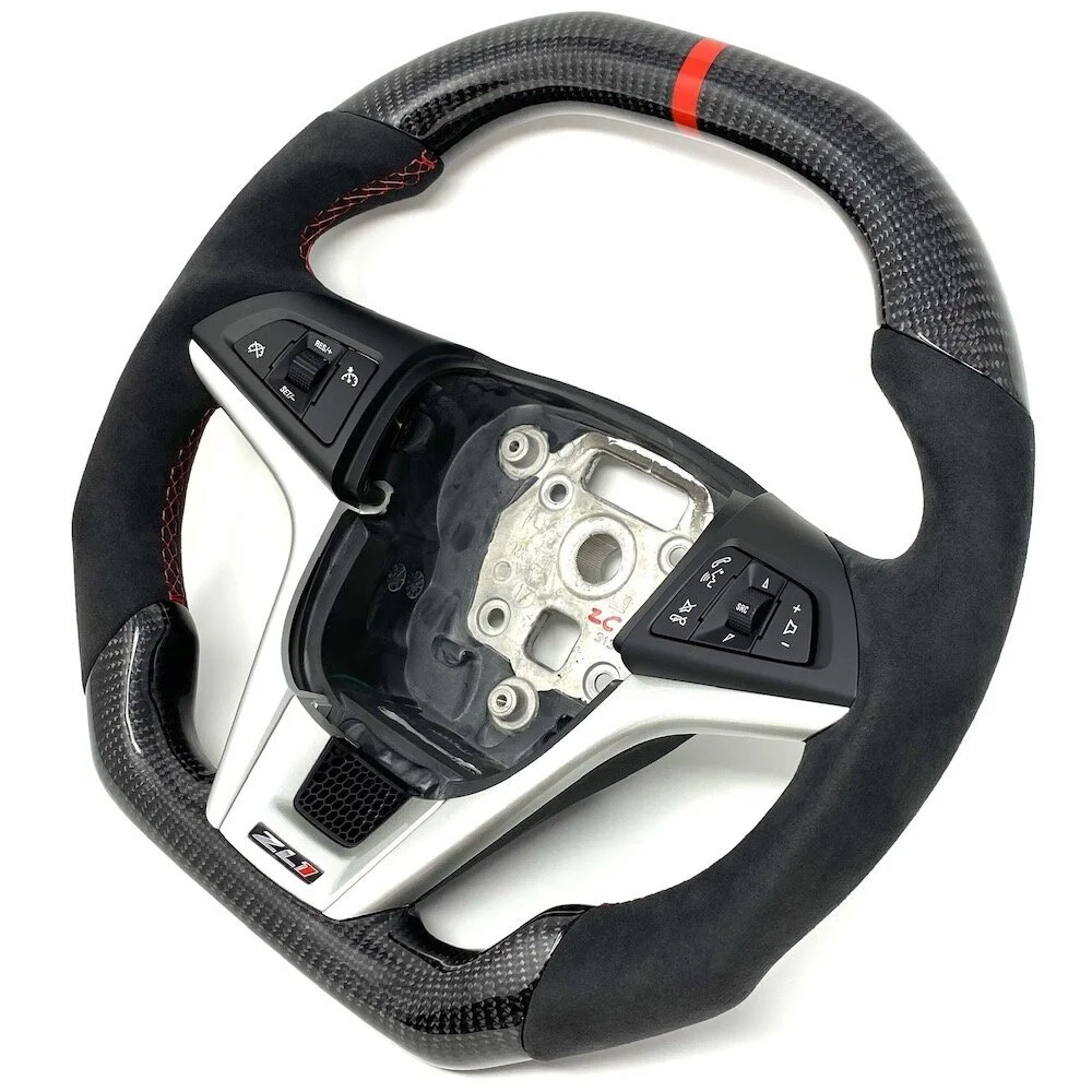 Camaro 1LE ZL1 Z28 Custom Carbon Fiber Steering Wheel — Carbon🔌Cartel
