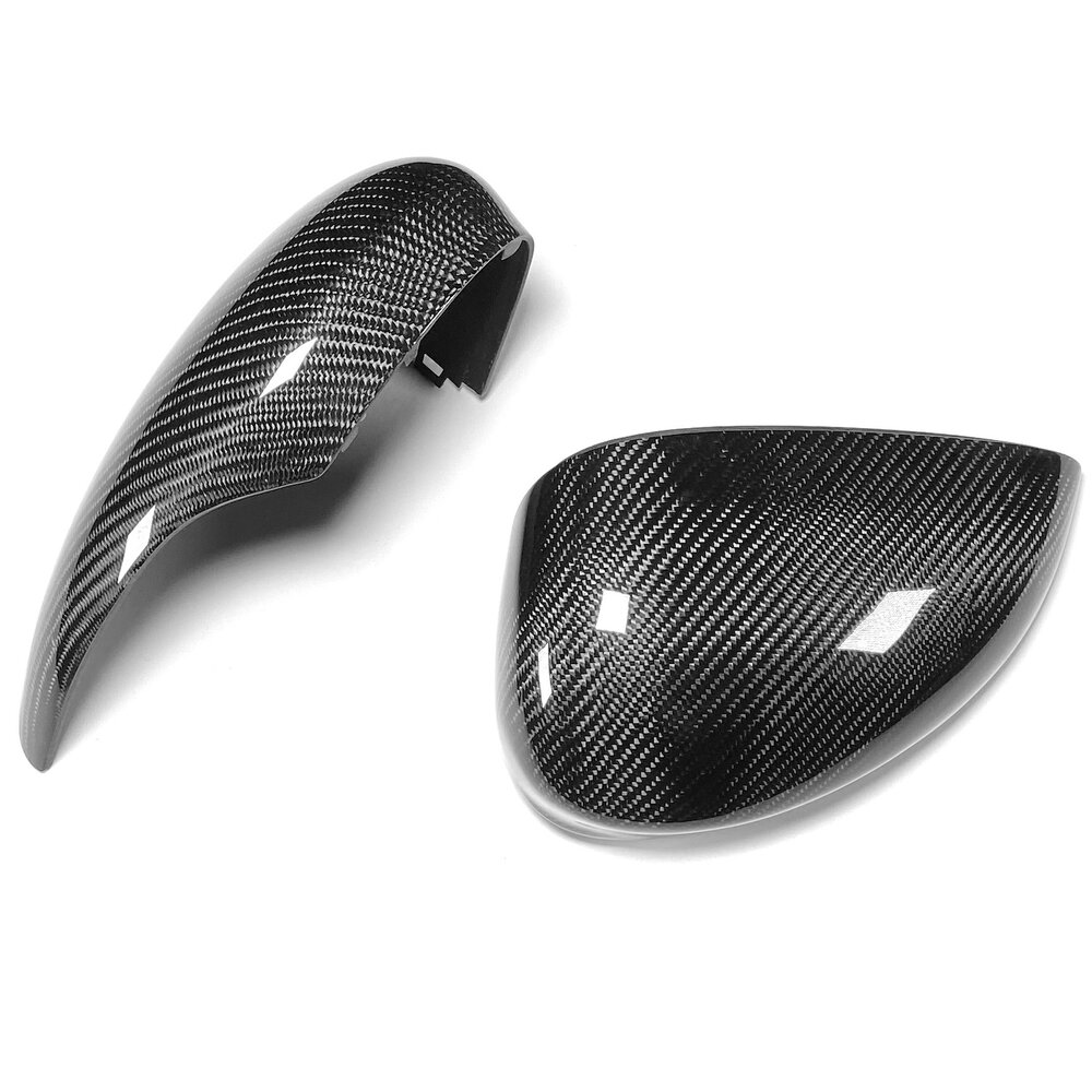 Carbon Fibre Look Wing Side Mirror Cover Cap For Ford Fiesta MK7 2009-2017 RS 