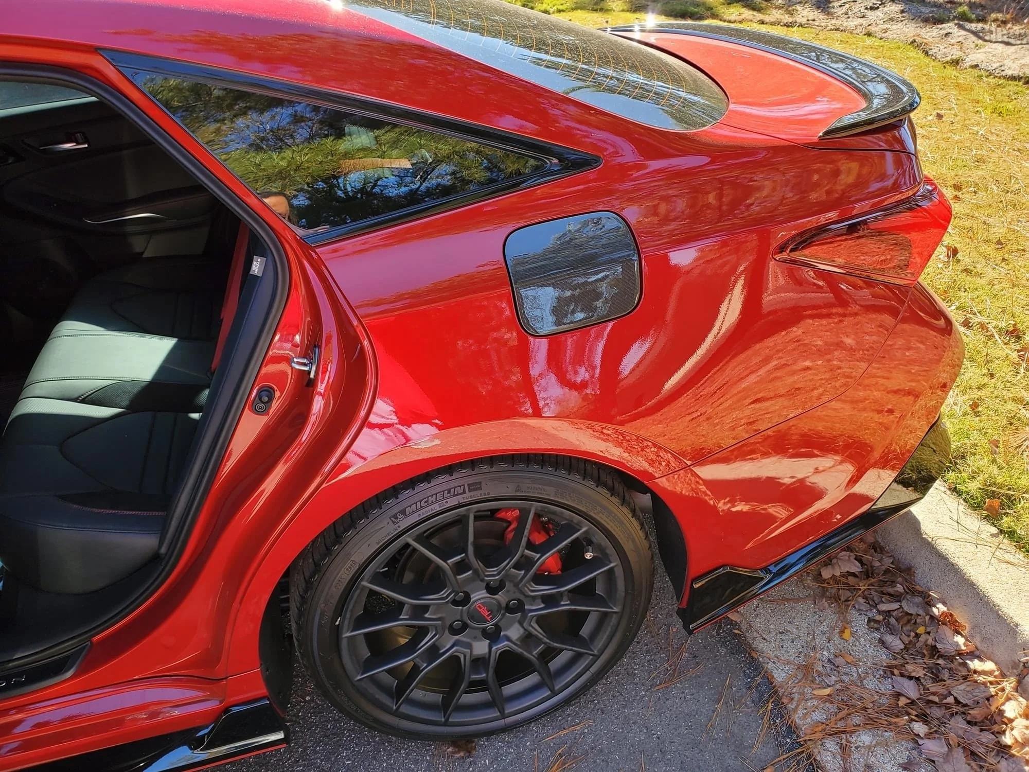 Avalon Fuel Door Installed.JPG