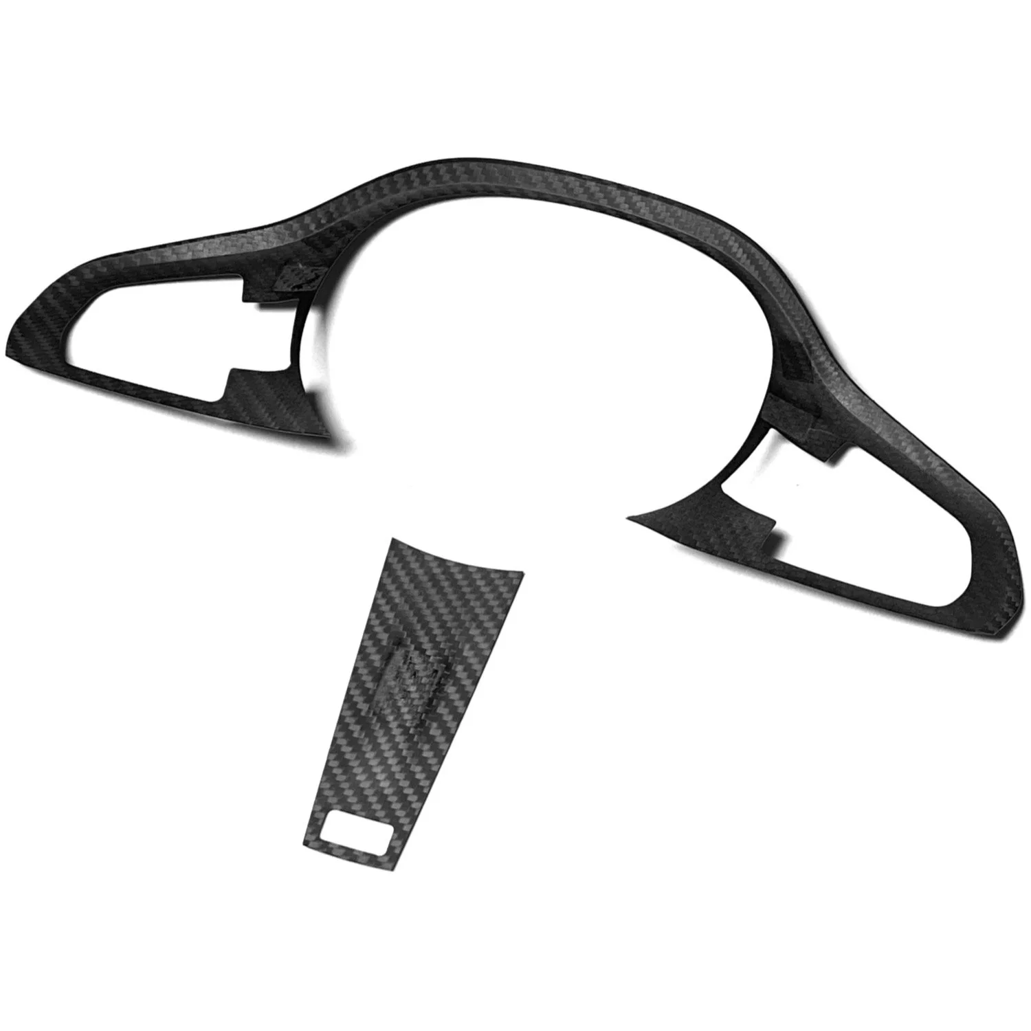 PreLCI Carbon Fiber M Sport Steering Wheel Trim Covers — Carbon🔌Cartel