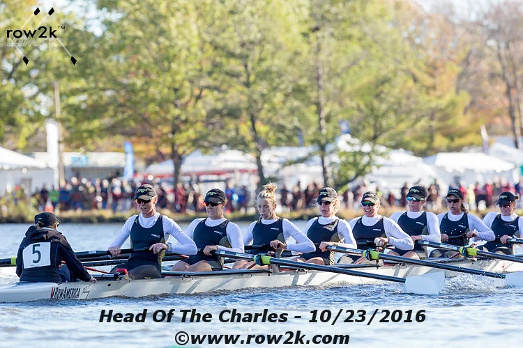 Super Sweeper 8+ at the 2016 Head of the Charles where they earned silver in the Women's Championship 8+ event. all eight women in this lineup raced in the 2016 rio olympics.