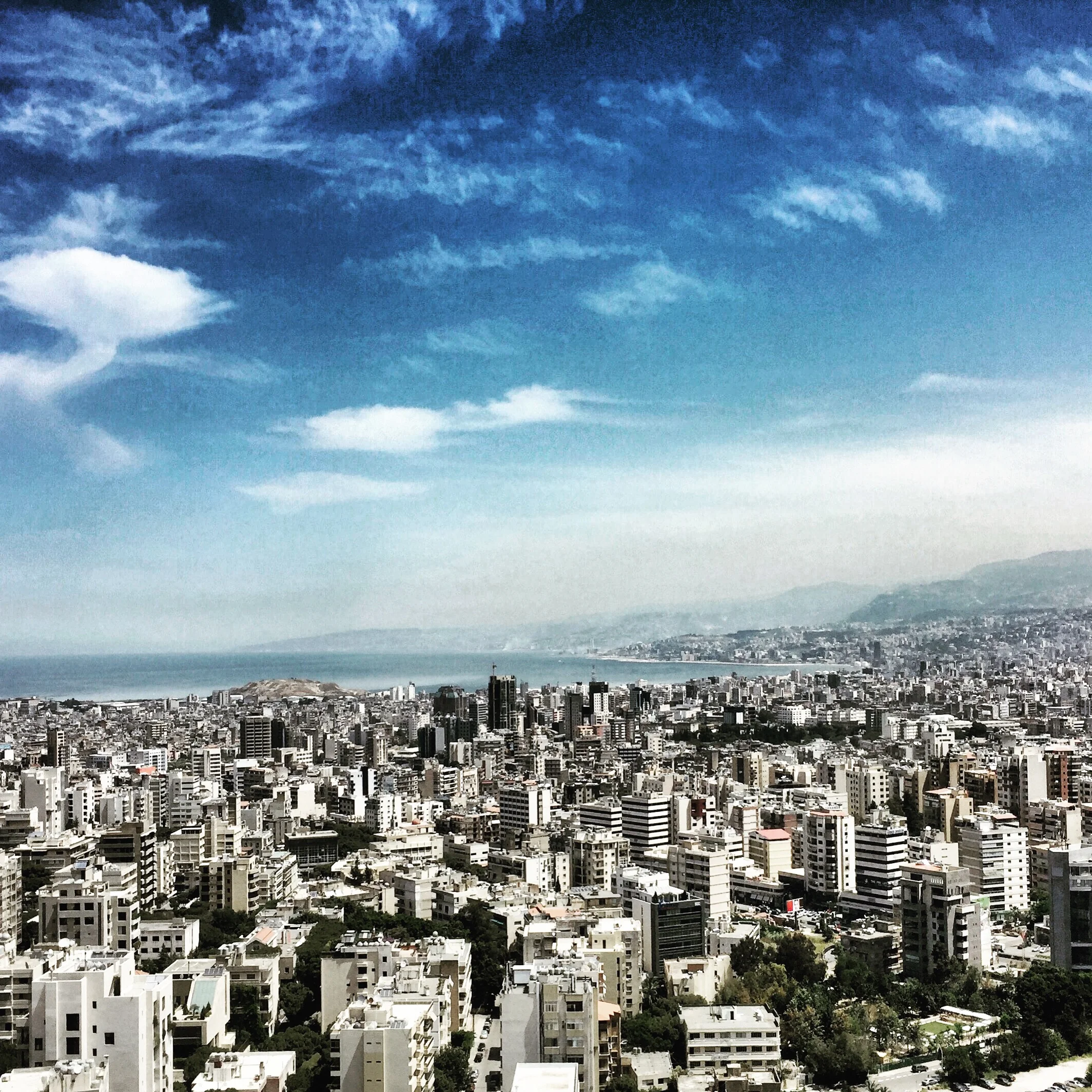Beirut from a balcony.