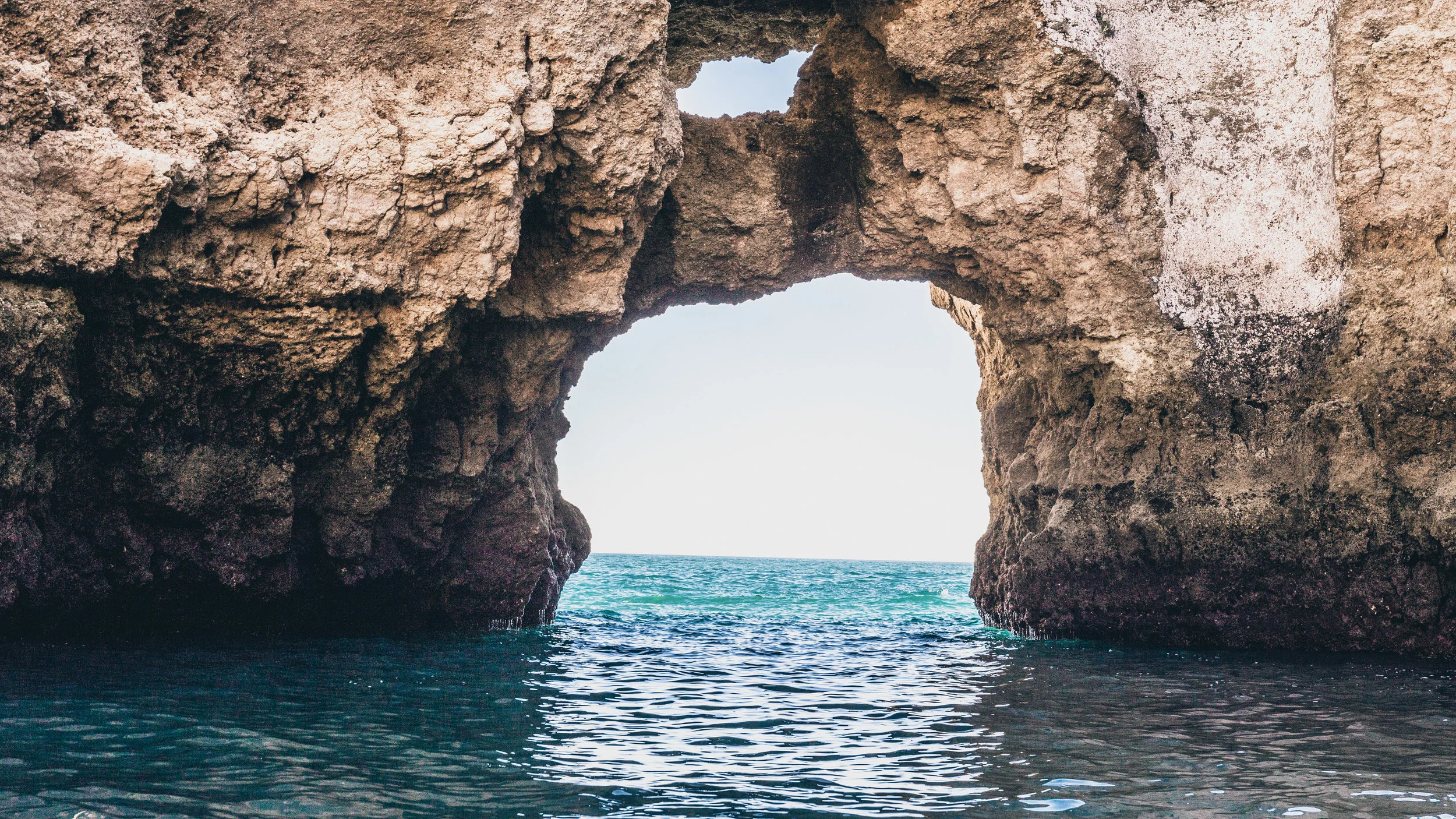 View from our boat ride at Ponta da Piedade