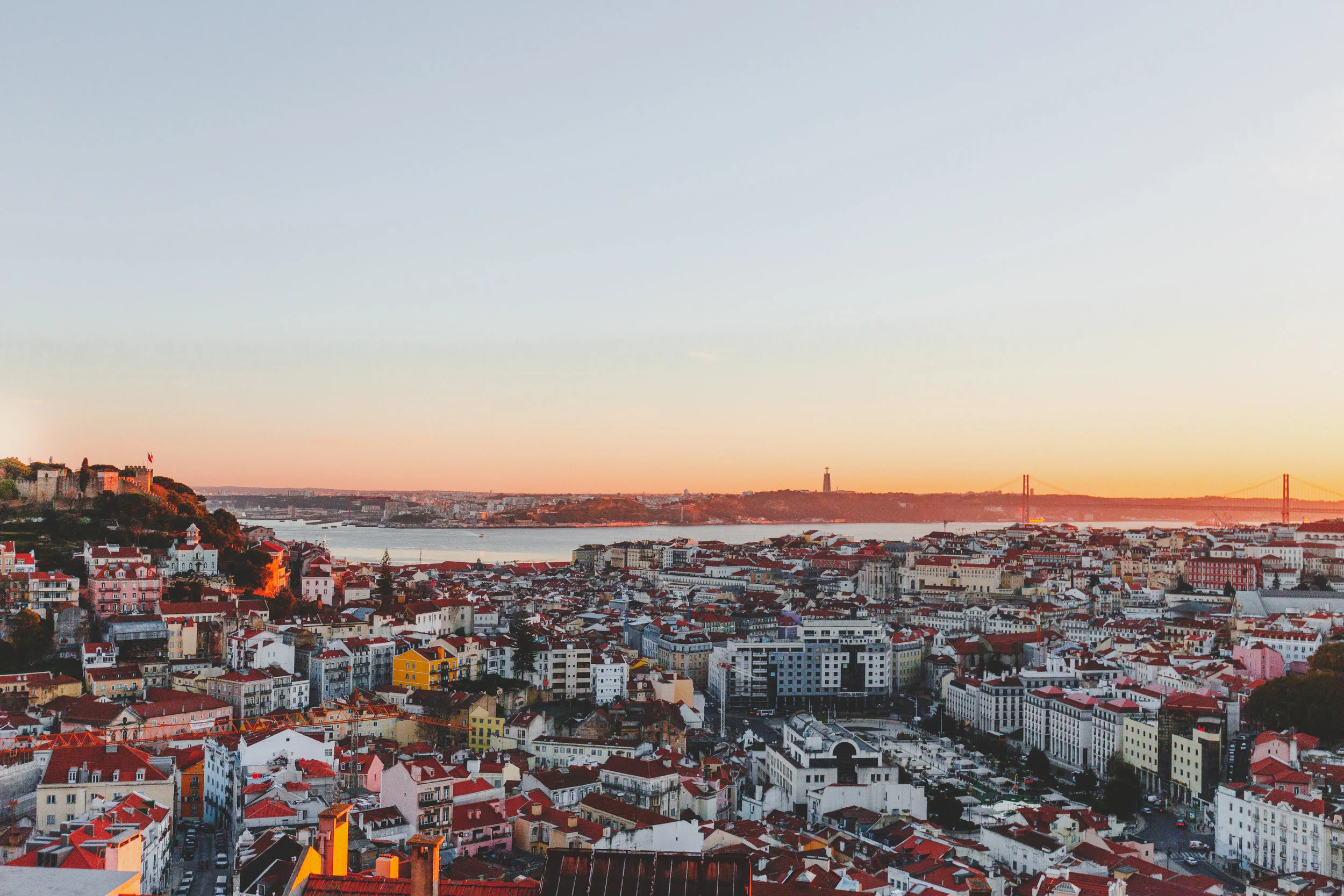 Catching the sunset at Miradouro da Senhora do Monte