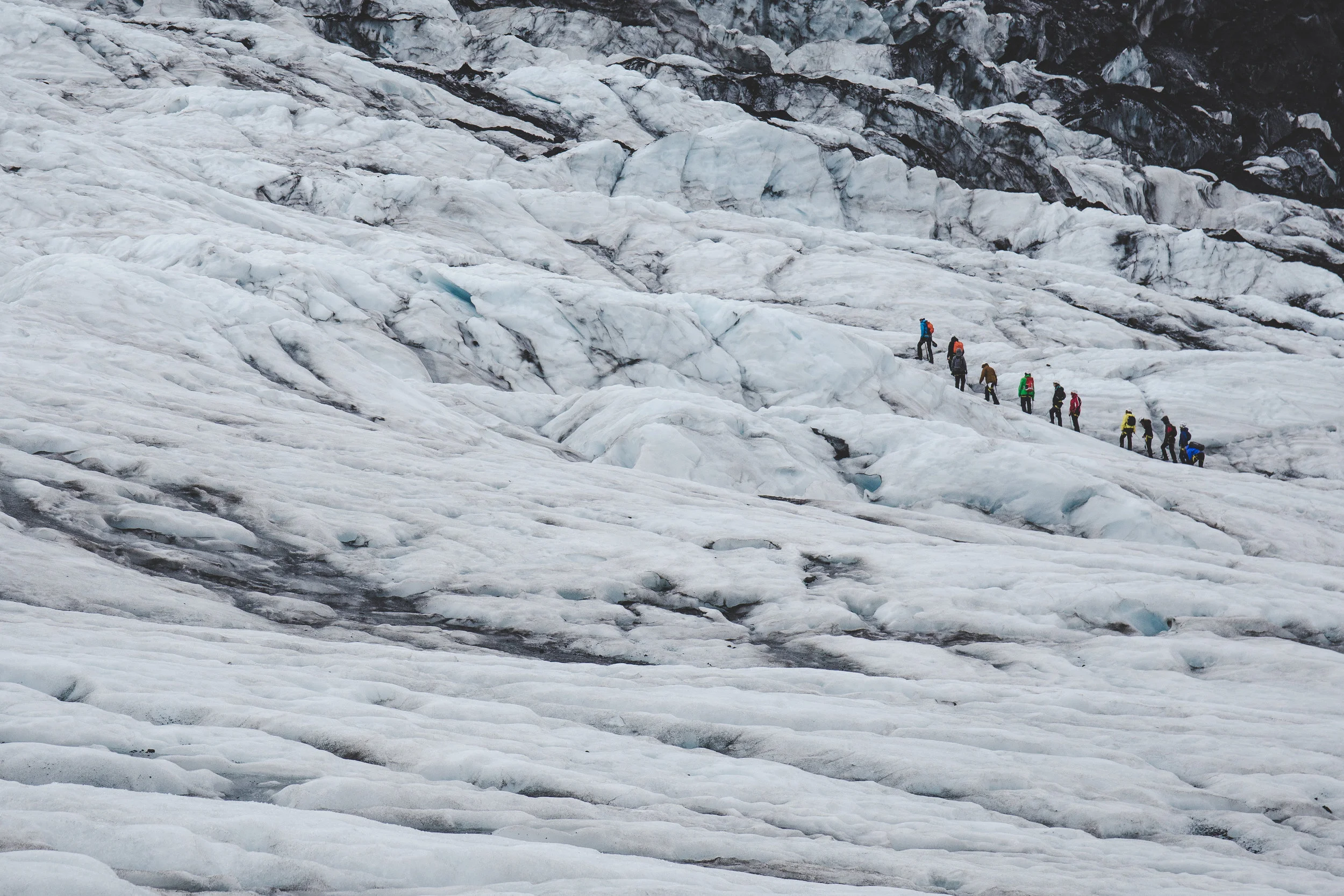 Hiking on Virkisjökull