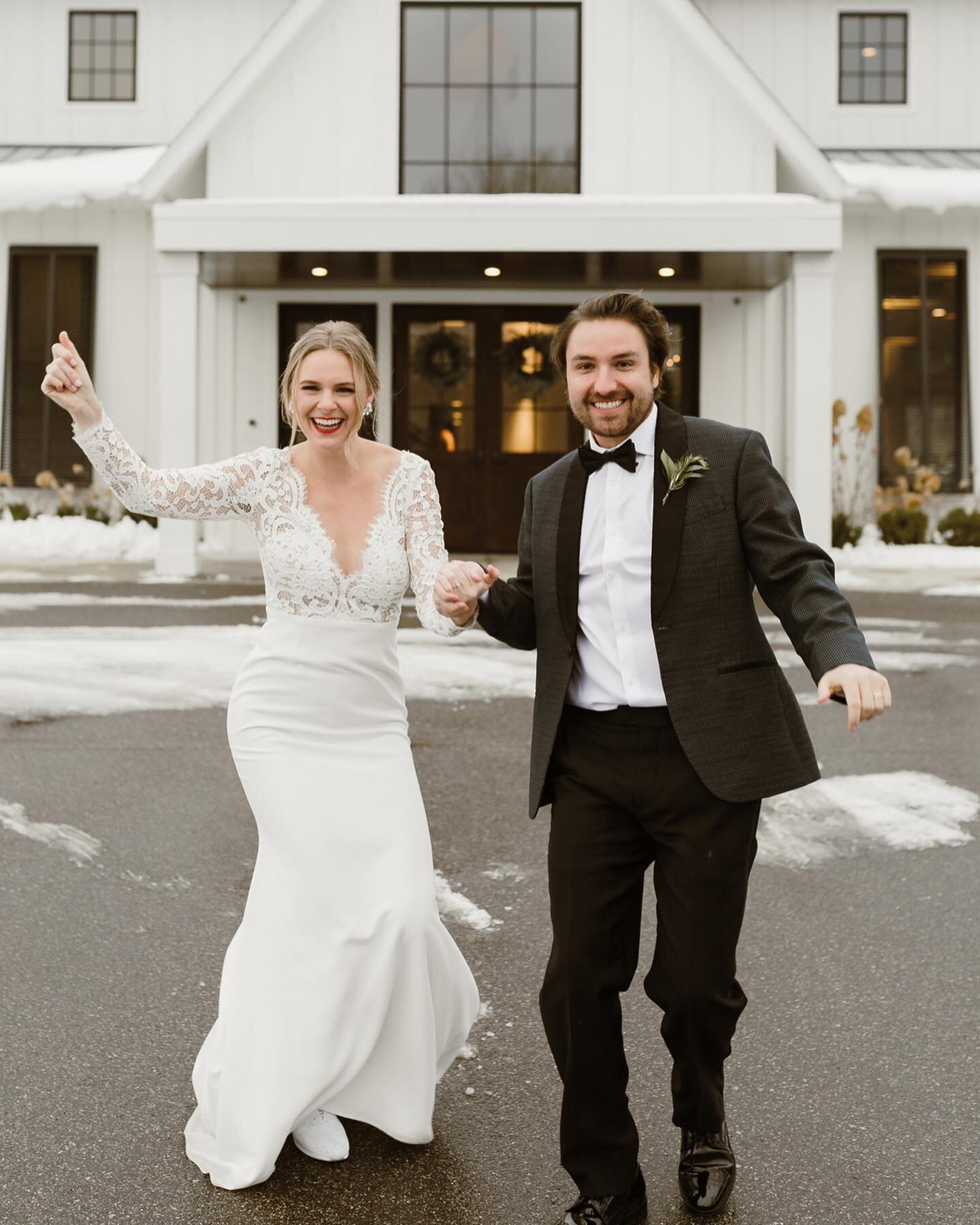 We just hit &quot;send&quot; on Ashley + Joel's wedding gallery and feel fully inspired to bring all of this joyful energy into our weekend plans (and by plans we mean staying cozy at home 😎).