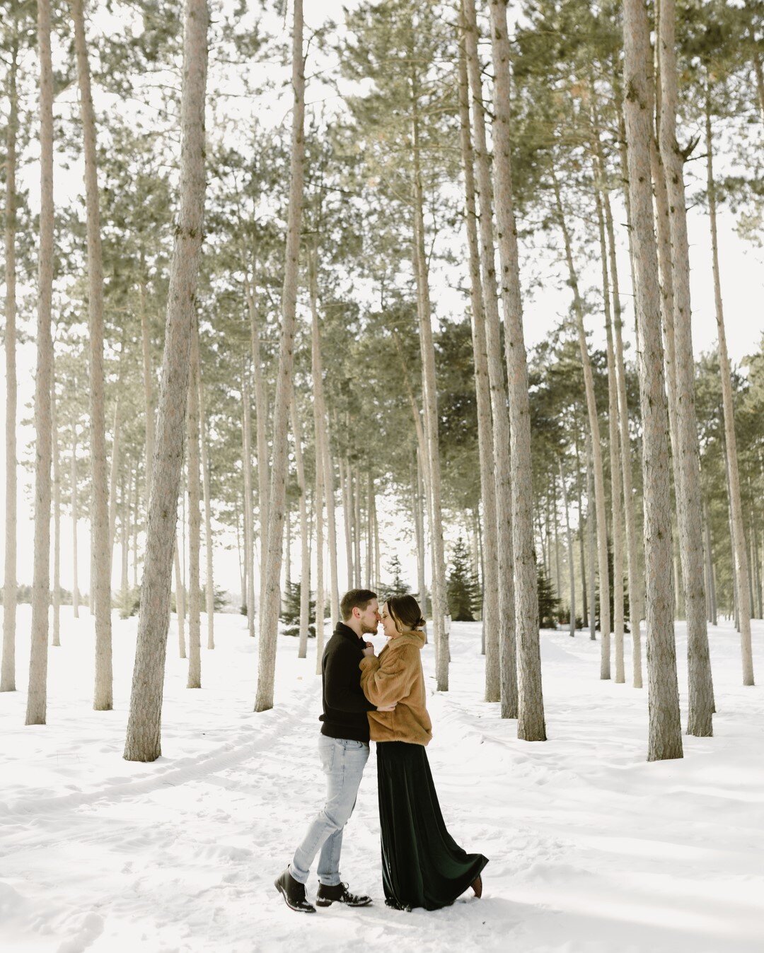 We're North Shore bound this weekend and are so ready to be surrounded by some tall pines just like Cassidy &amp; Joey were at their engagement session last month. Honestly, spending a weekend away anywhere other than our house is going to be such a 