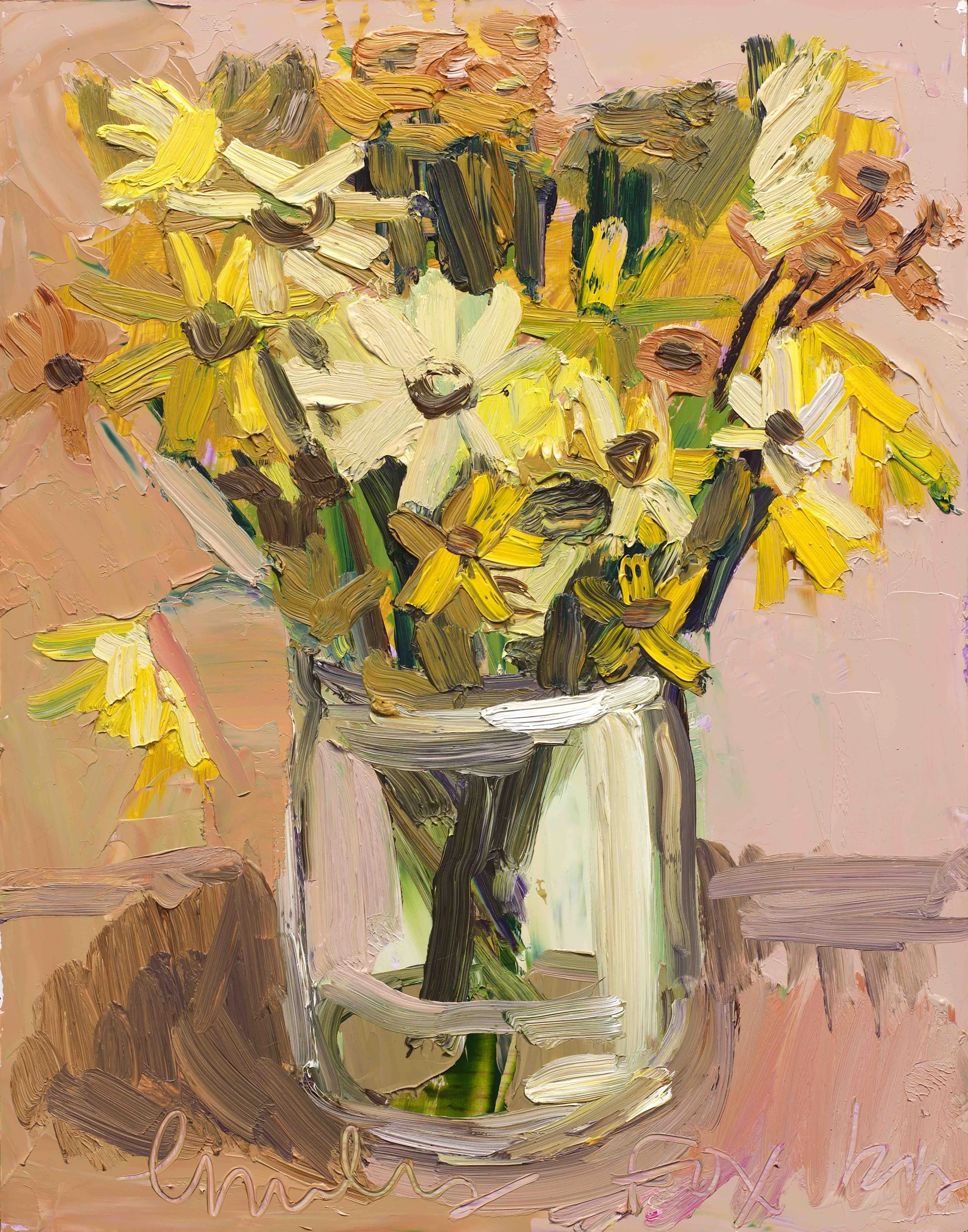 "All Yellow" Original Oil Painting, 14 x 11 inches