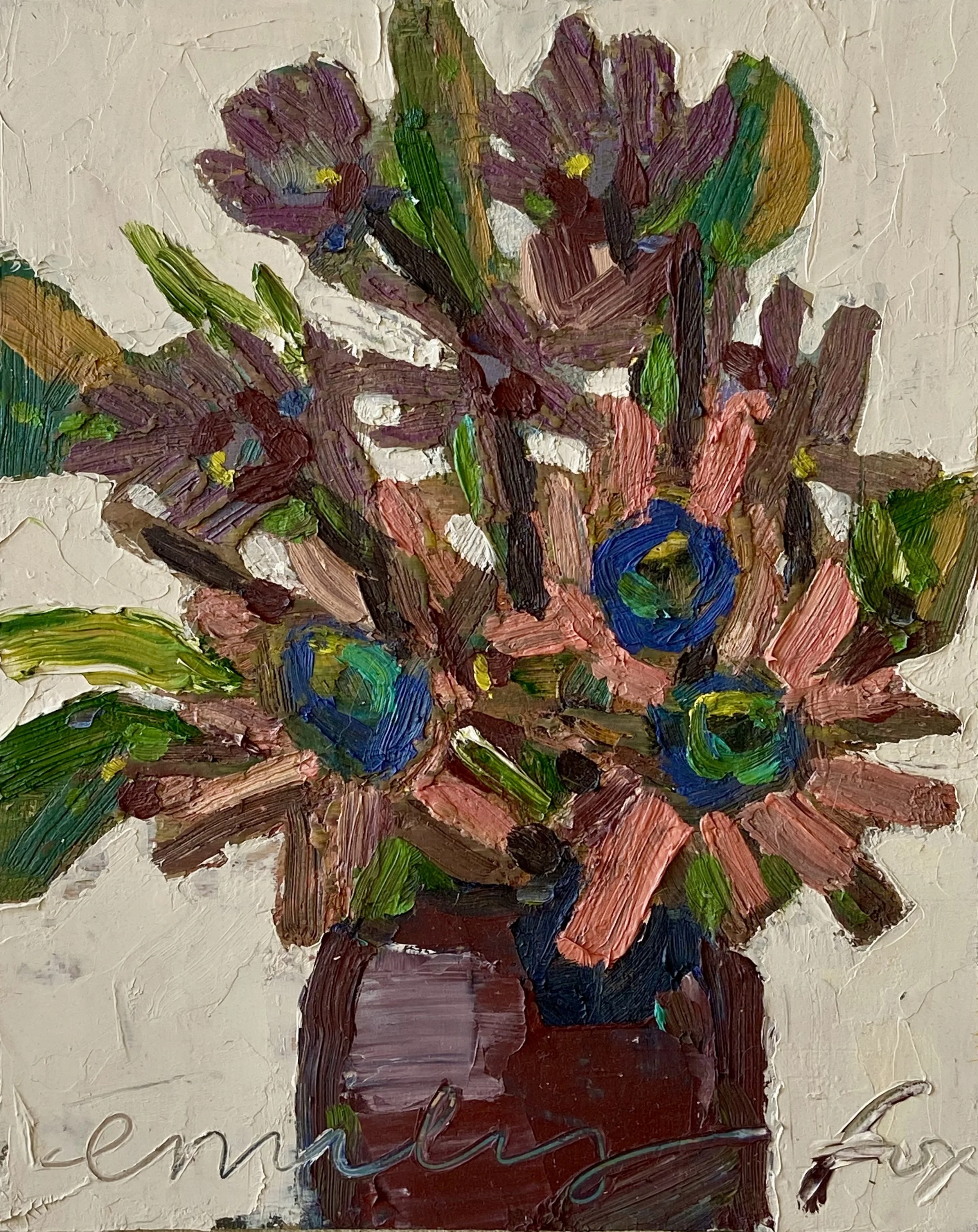 Option 14. Dark Horse, 8x10 inches, oil on panel $200, + $20 shipping. Painting is unframed. 