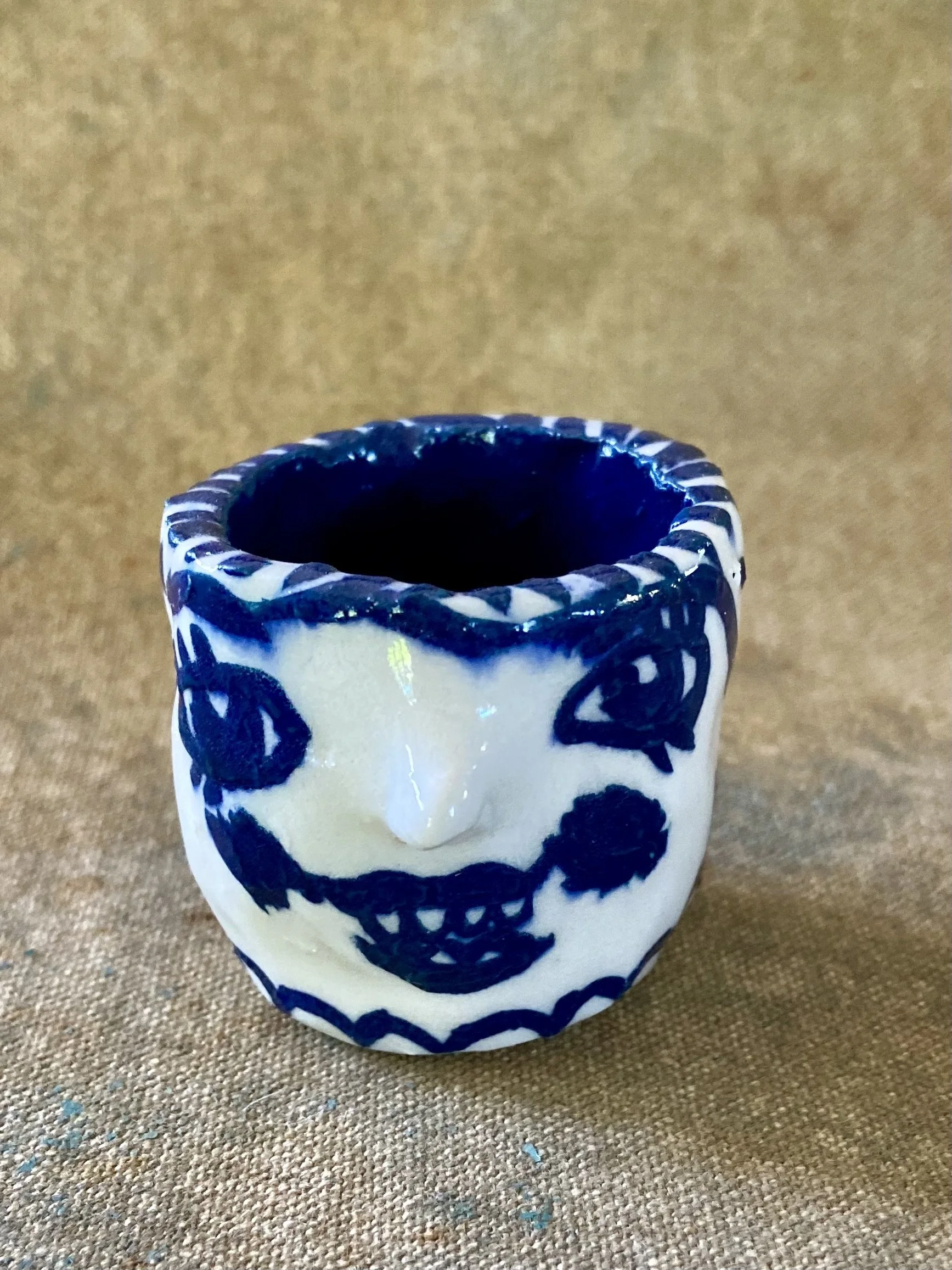 Porcelain Pinch Pot- Made with Loving Hands