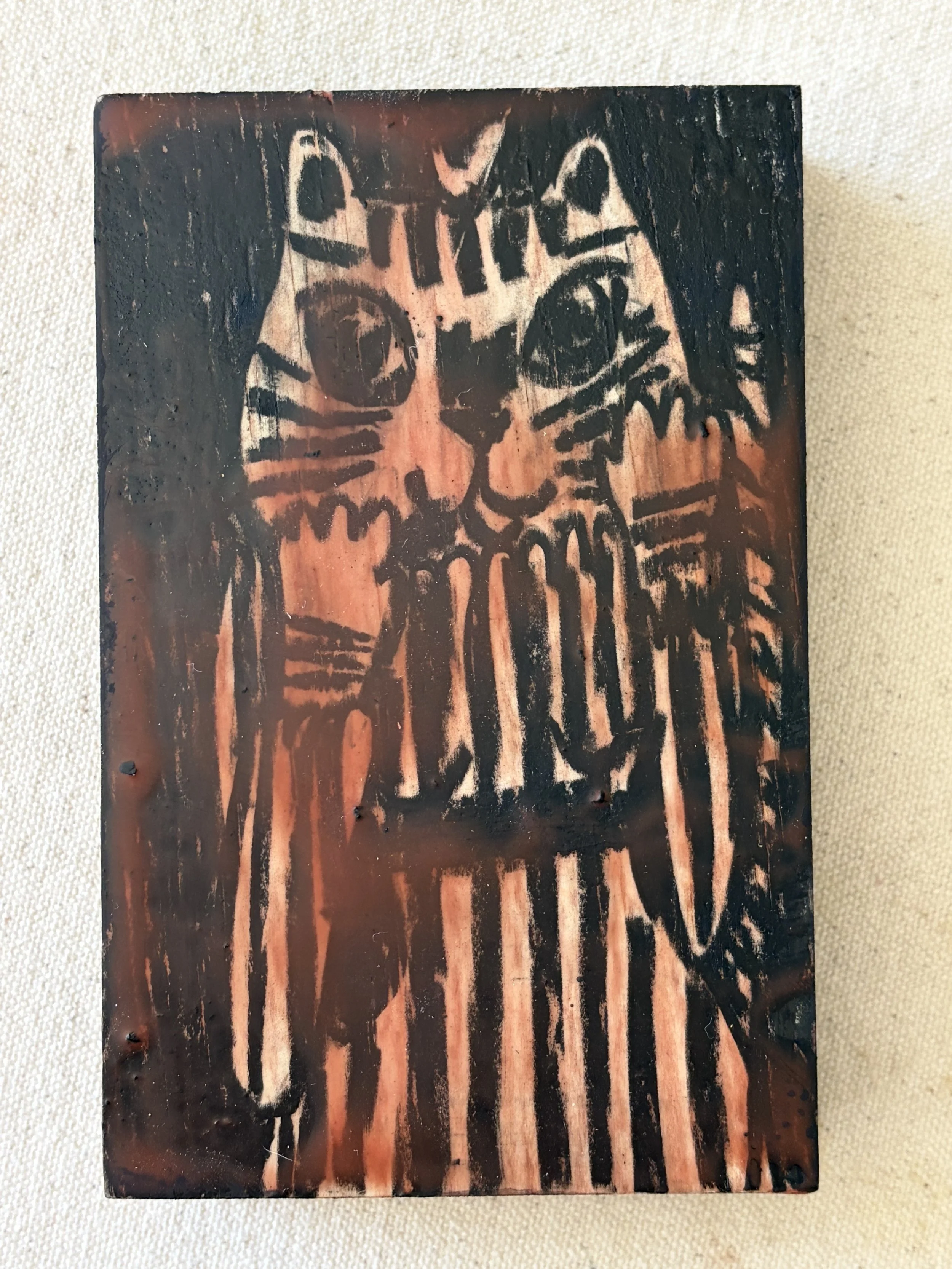 Lady Kitty Woodblock