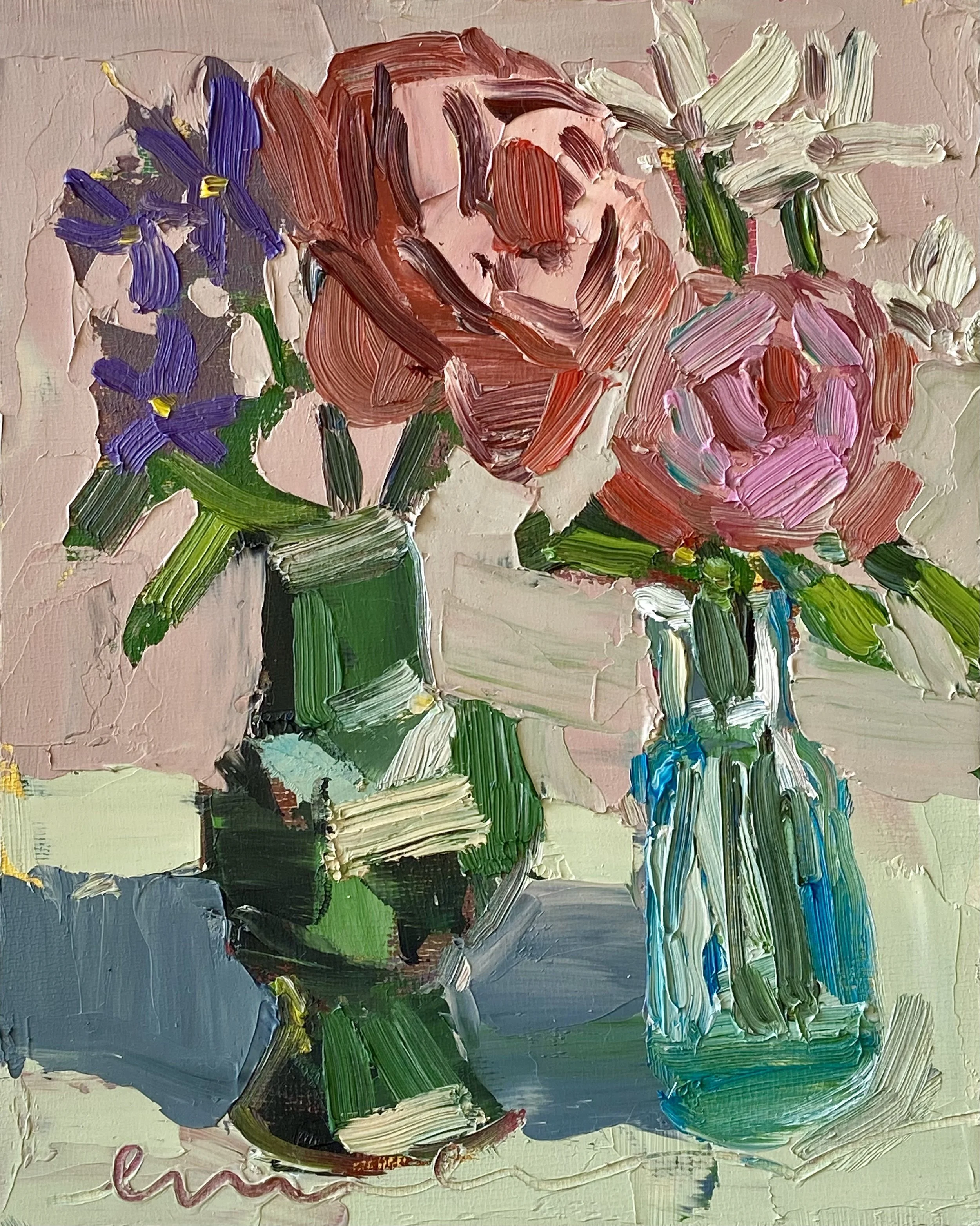 Option 9. Tiny Treasures, 8x10 inches, oil on panel $200, + $20 shipping. Painting is unframed. 