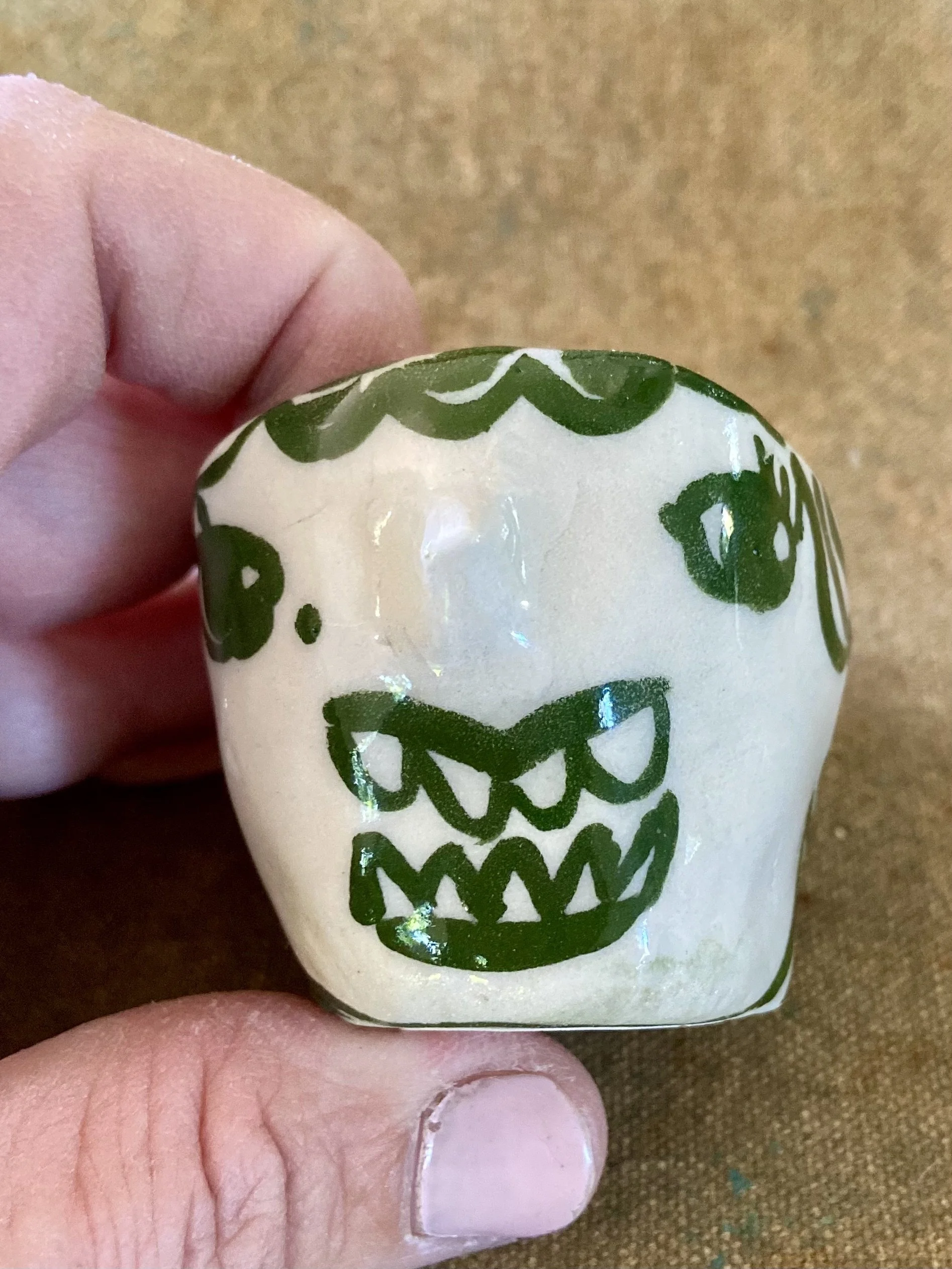 Porcelain Pinch Pot- Made with Loving Hands