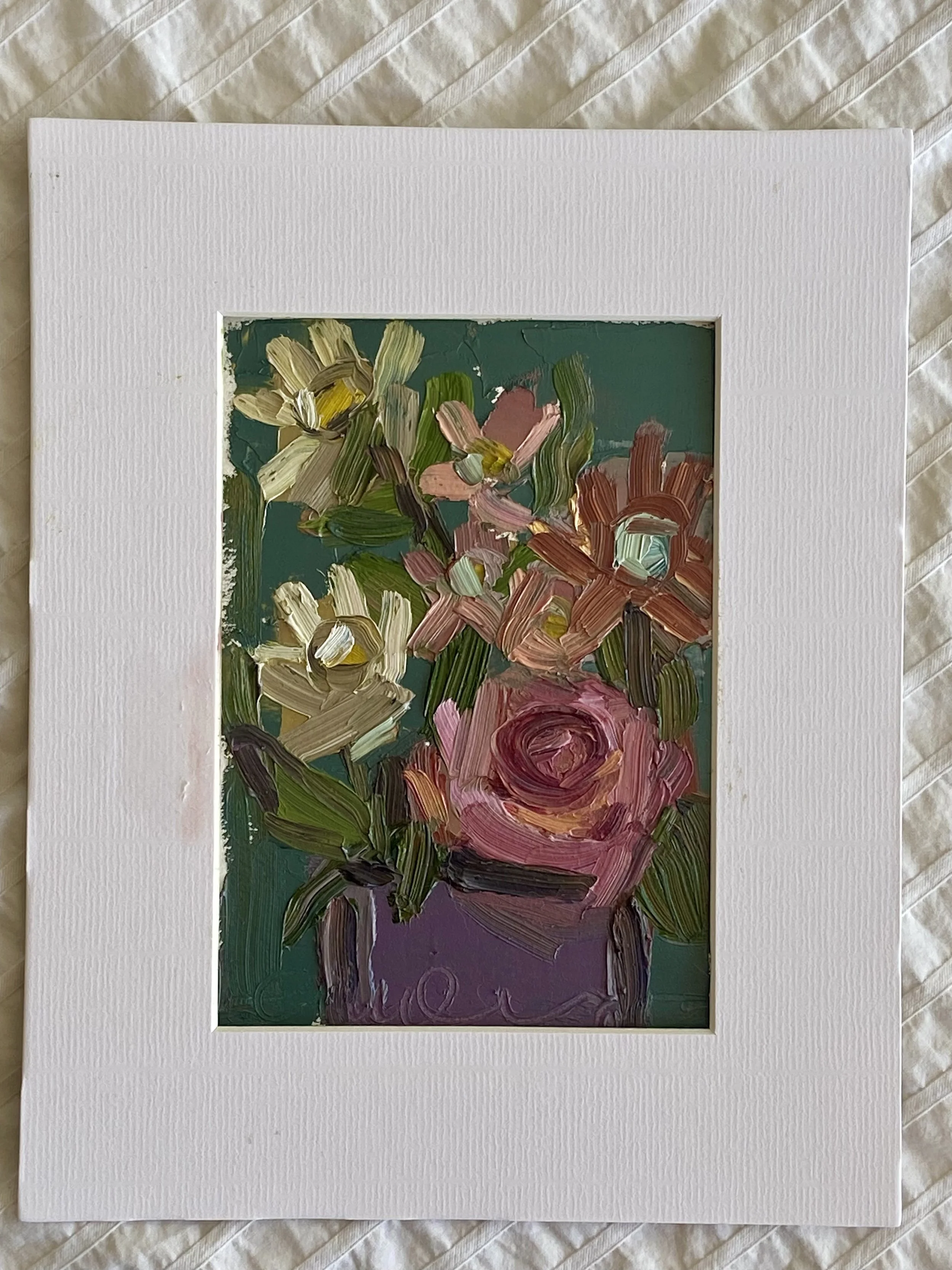 "End of the Line" Original Oil Painting, 5x7 inches