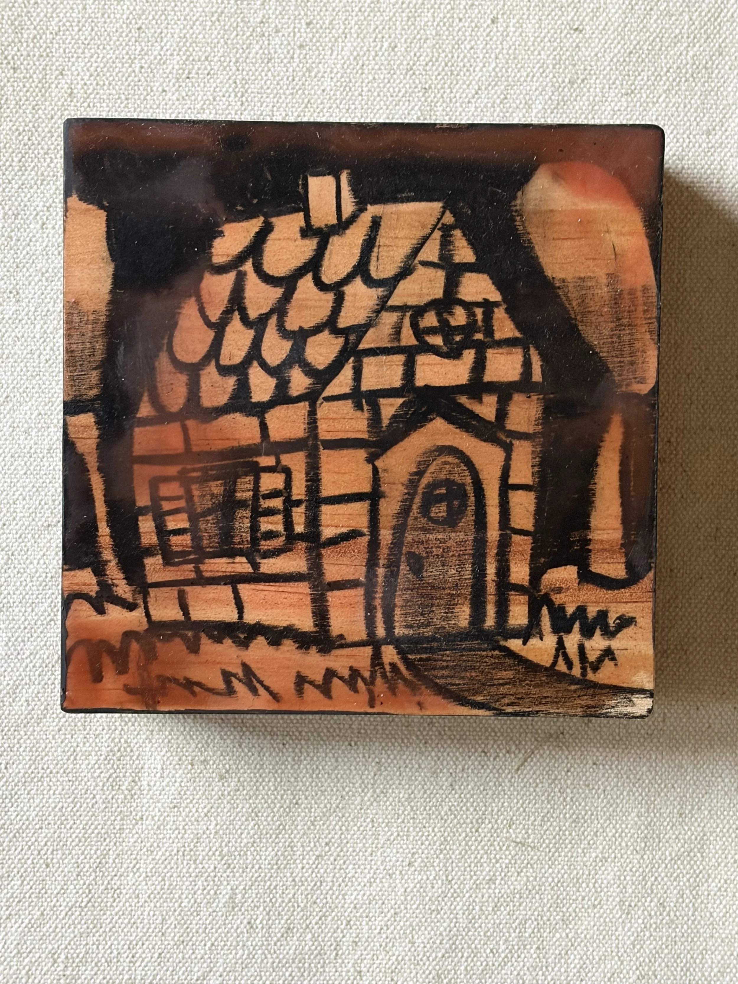 Cottage Woodblock