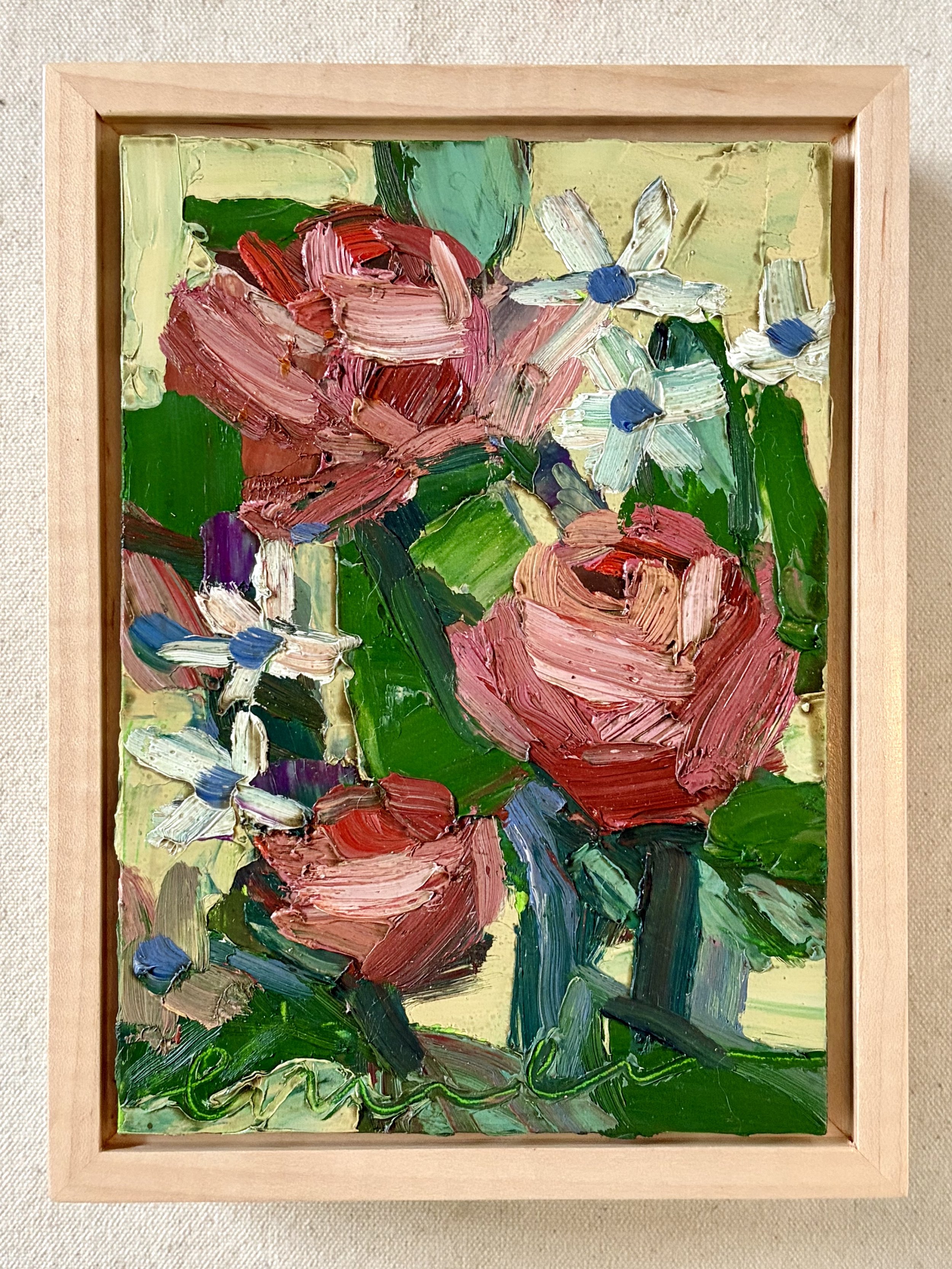 "From the Garden" Original Oil Painting, 7 x 5 inches