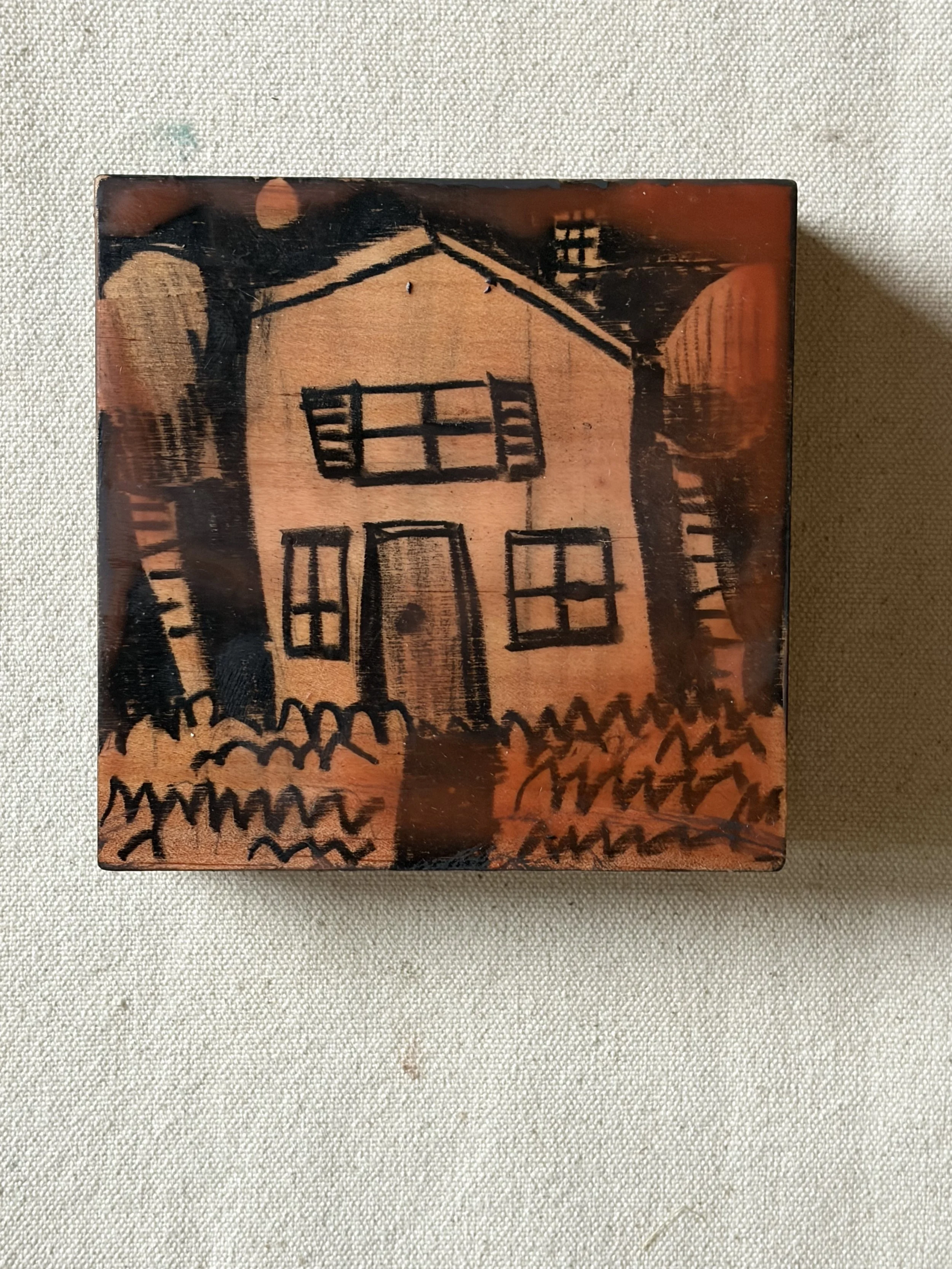 House Woodblock