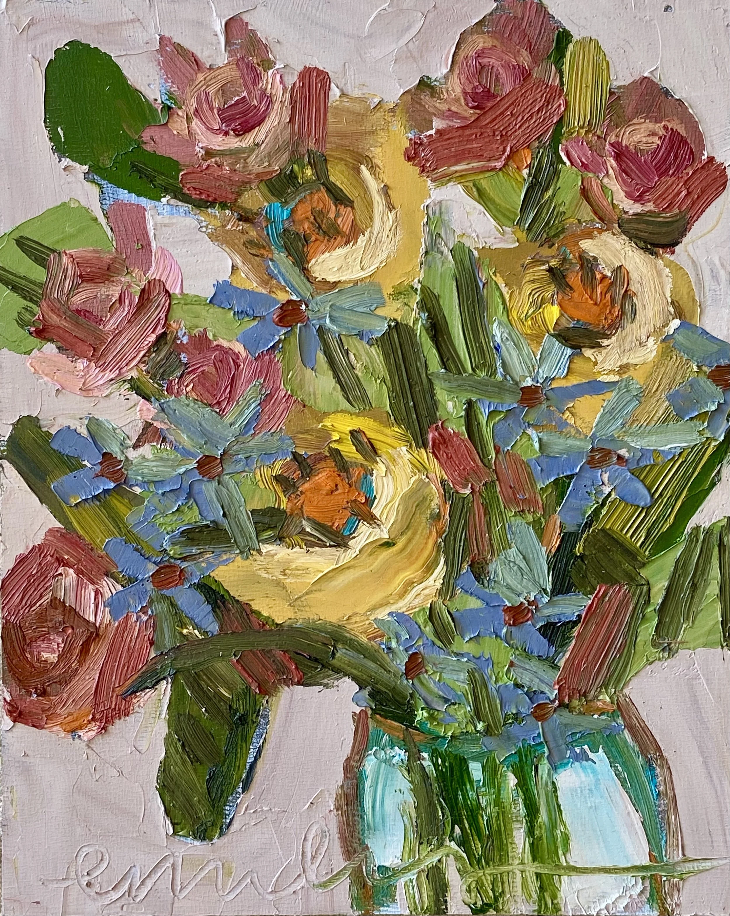 Option 13. Easy Chair, 8x10 inches, oil on panel $200, + $20 shipping. Painting is unframed. 