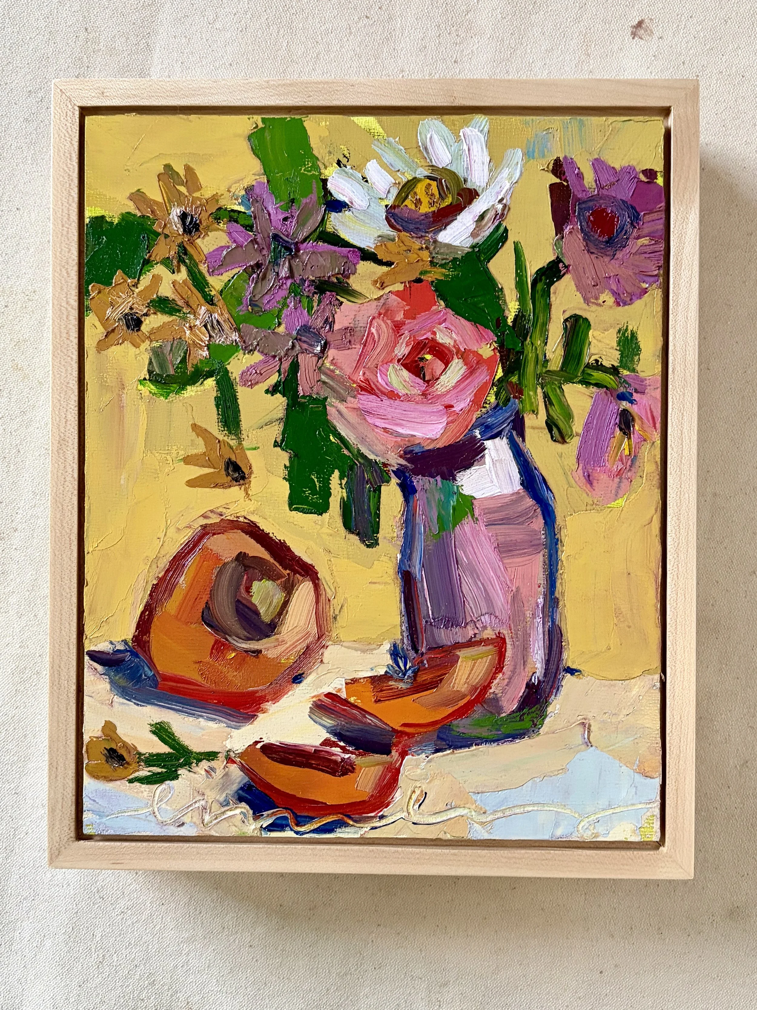"Summer Peaches" Original Oil Painting, 8 x 10 inches