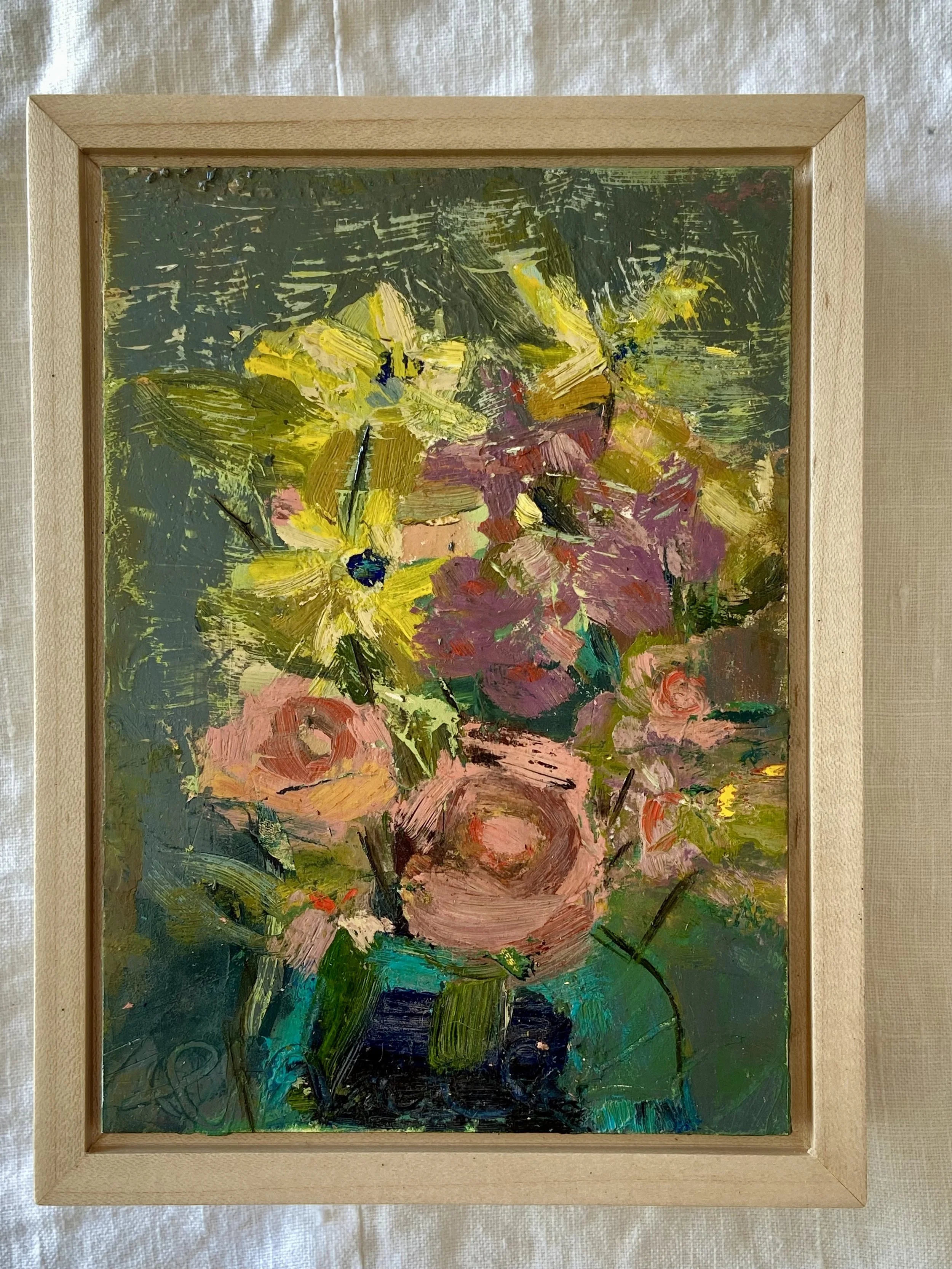 "Wake Up" Original Oil Painting, 7 x 5 inches