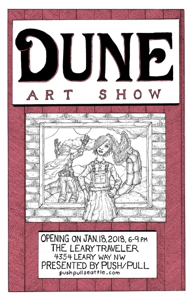 Show poster by Mark Falkey