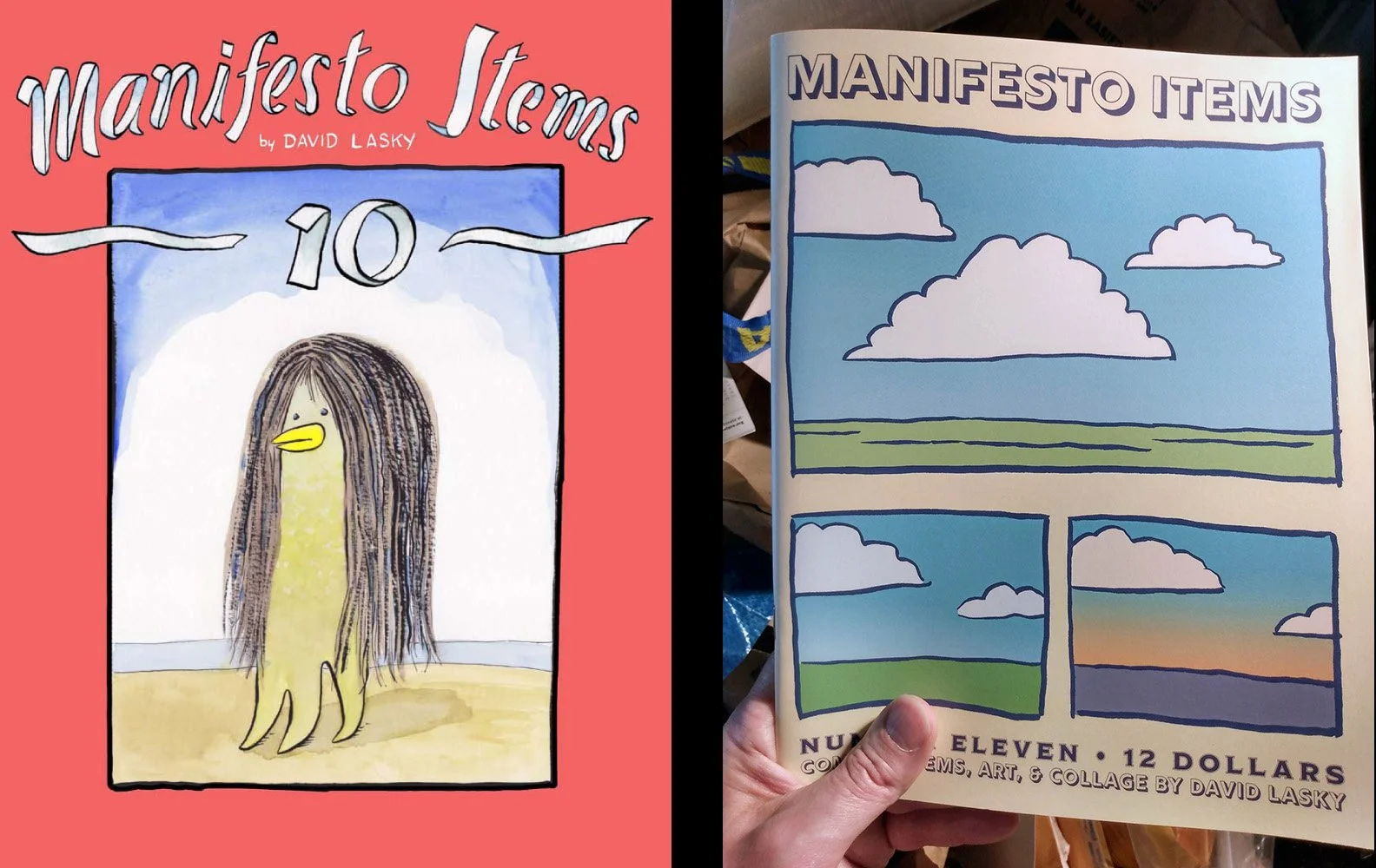 Issues 10 and 11 of "Manifesto Items"