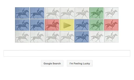 You have seen the artwork of British Photographer Eadward Muybridge in some of our videos and online education programs (with credit). Here is a Google Doodle based on “The Horse in Motion” you may enjoy. Click on the picture to follow the link.
The Gait Guys
Have a great day!
